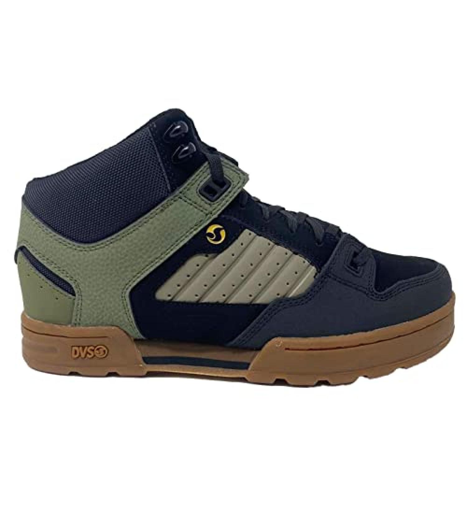 DVS Men's Militia Boot Skate Shoe 12 - Black Olive Brindle - Buy Online on GoSupps.com