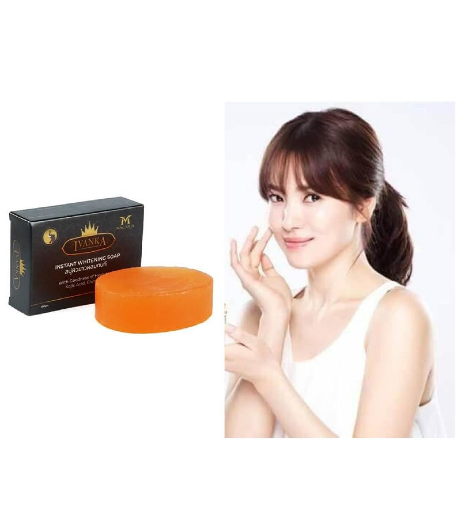  MACARIA Ivanka Instant Whitening Soap Best Soap For Skin Whitening By Bangkok Technology Result Within 2 Minute - Buy Online on GoSupps.com