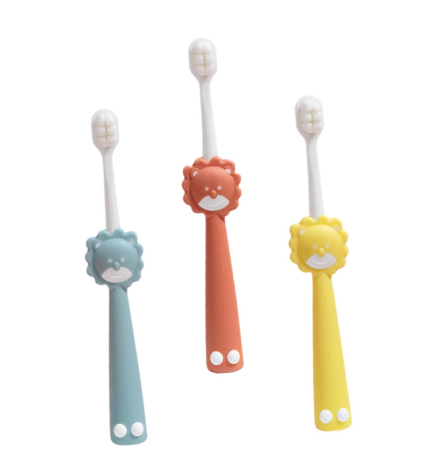 Buy Orfofe 3-Pack Comfortable & Safe Children's Travel Toothbrushes - Perfect for Toddlers & Daily Use - Buy Online on GoSupps.com