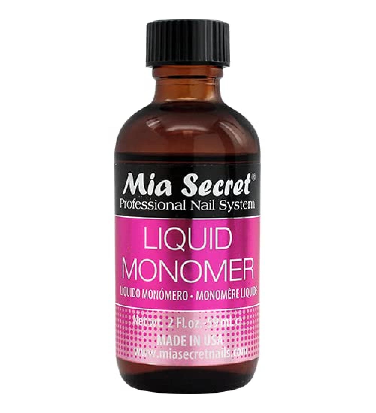 Mia Secret 2 oz Professional Acrylic Nail Liquid - EMA Monomer for Acrylic Powder - Buy Online on GoSupps.com