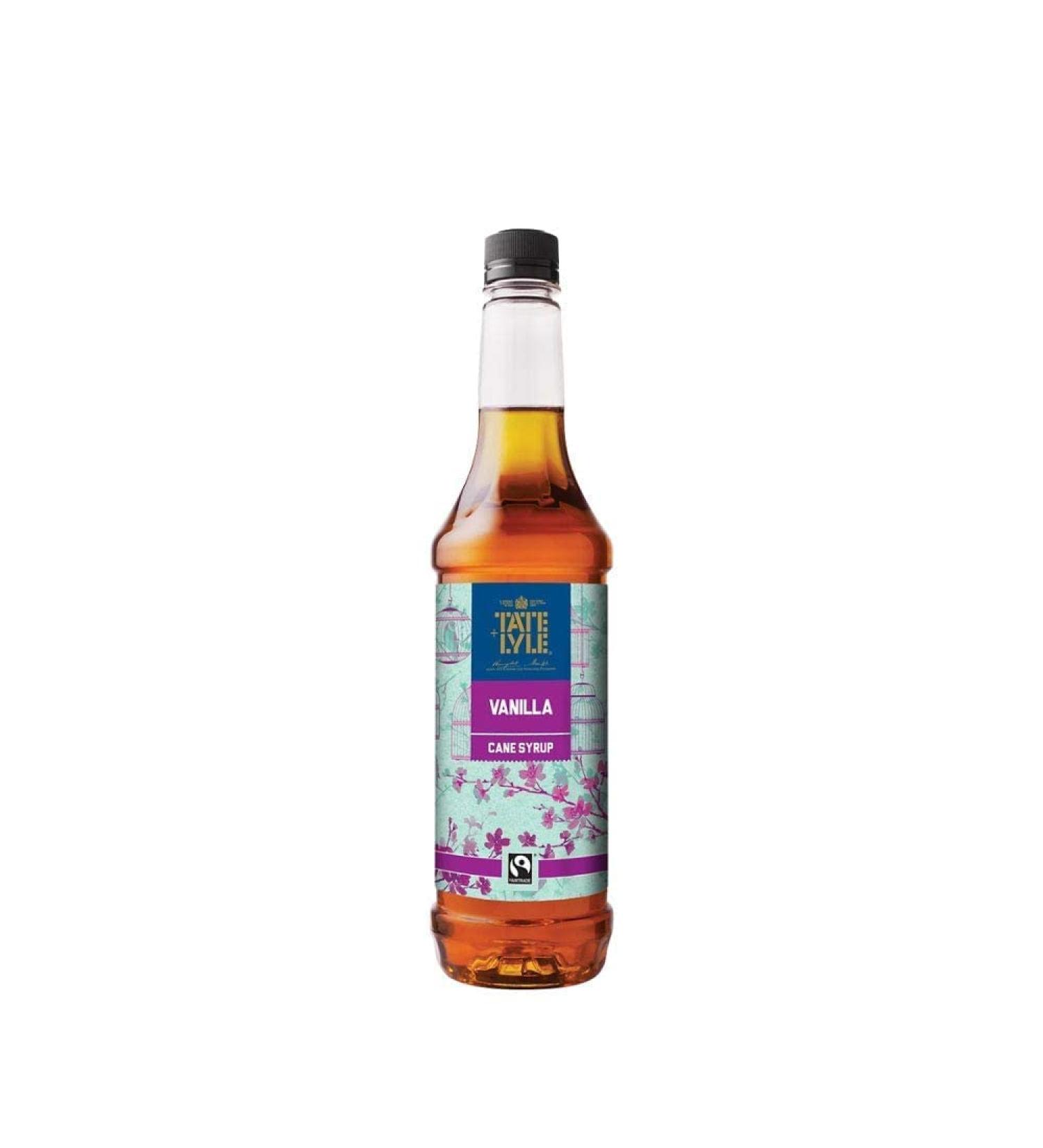 Tate & Lyle Vanilla Coffee Syrup Fairtrade 750ml (1 Bottle No Pumps) Vanilla 750 ml (Pack of 1)
