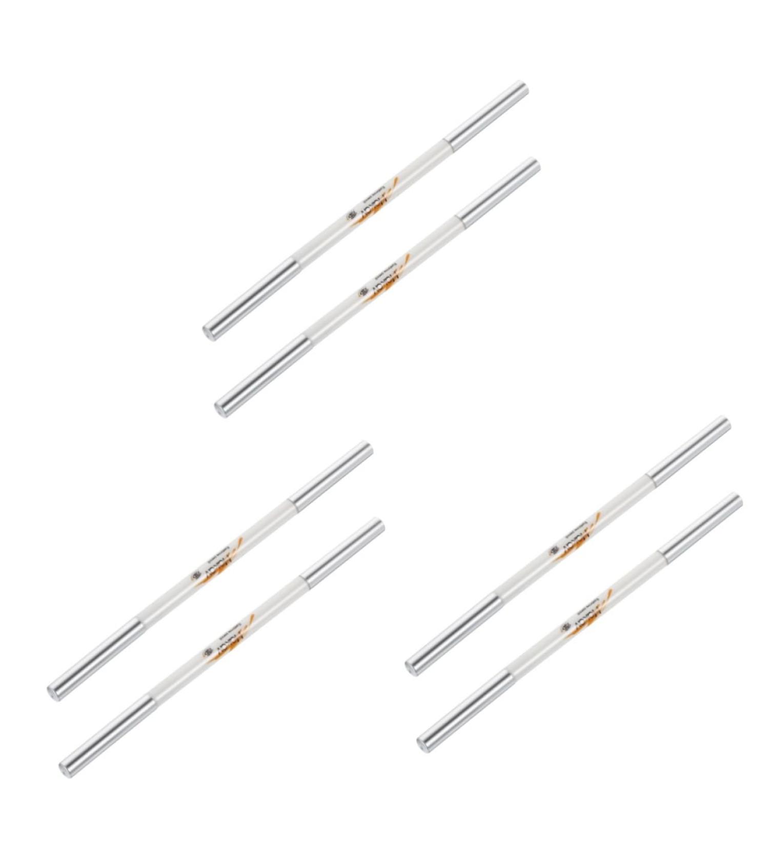 Healeved 6 Pcs Eyebrow Brush Eyebrow Pencil Brown Waterproof Abs (shell) Cosmetic Tool 1 count (Pack of 1) Assorted Colorx3pcs - Buy Online on GoSupps.com