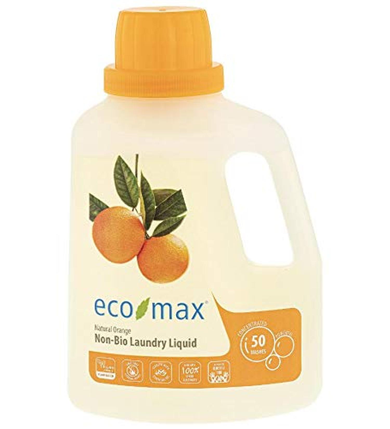 Eco-Max Laundry Detergent 50 Wash - Orange 1.5Ltr