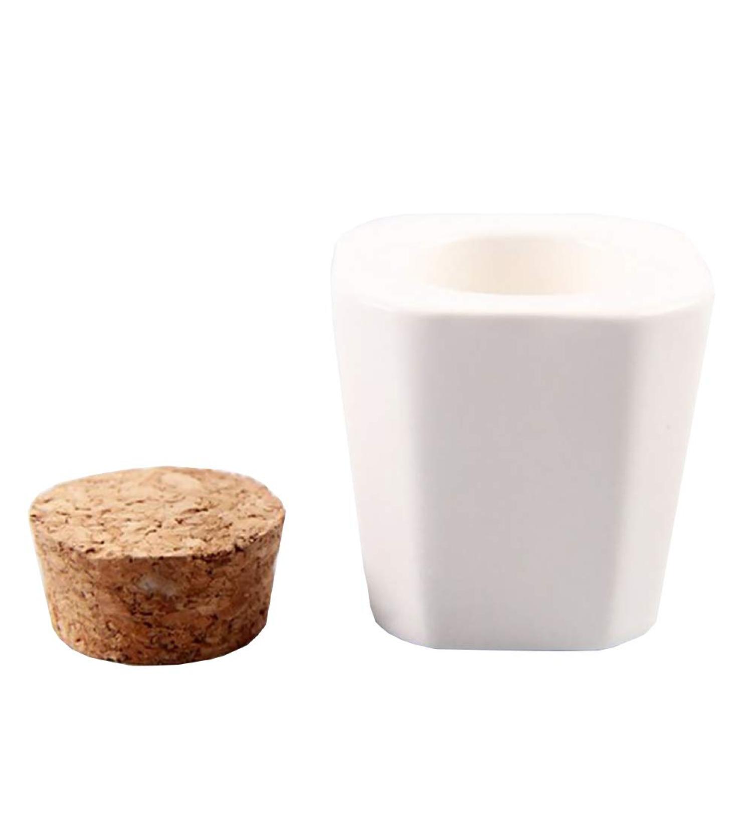 JIHUOO Ceramic Nail Art Cup - Dappen Dish for Acrylic Liquids & Powders White Container for Nail Art Enthusiasts | International Shipping Available - Buy Online on GoSupps.com