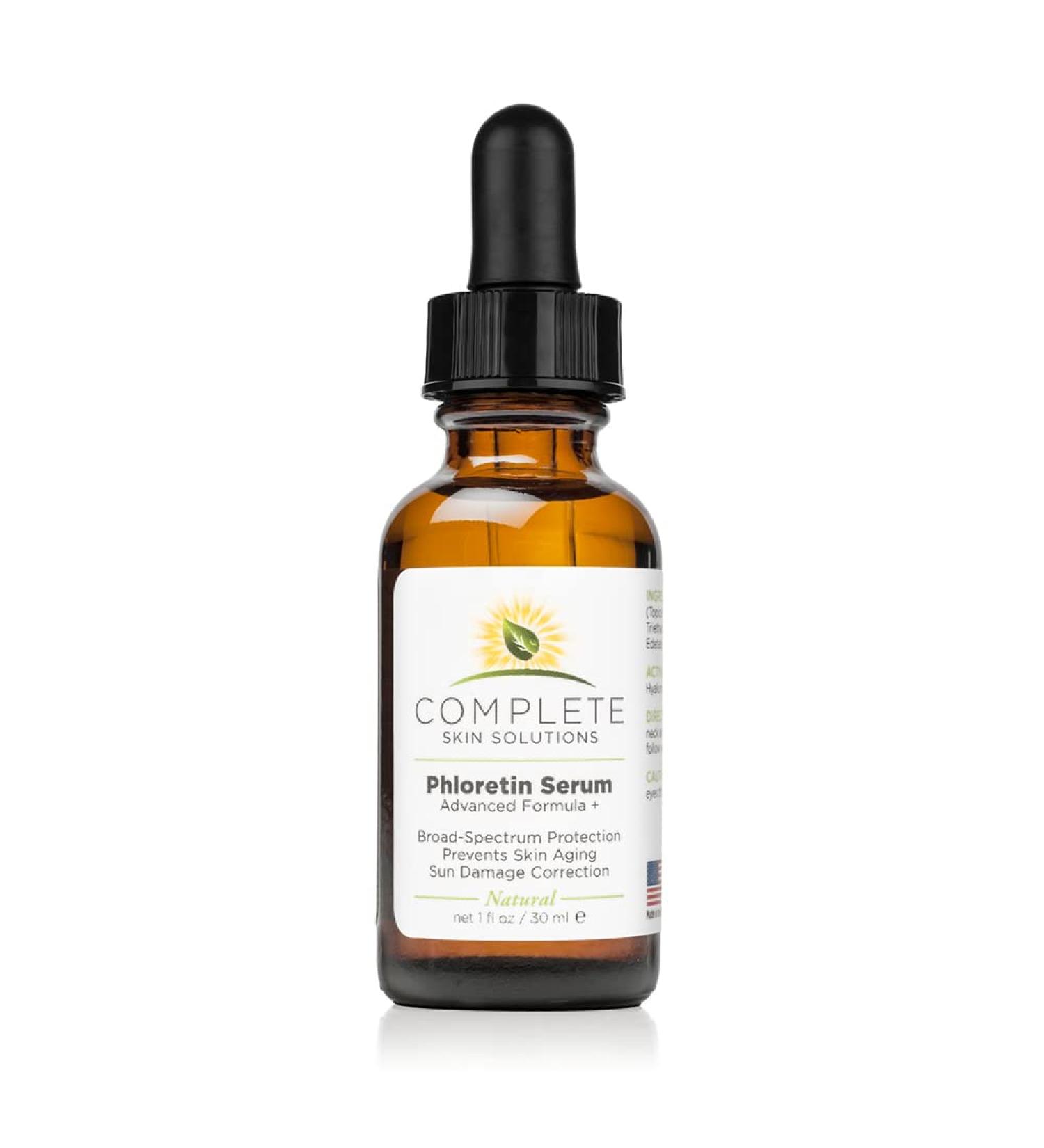 Phloretin Serum Advanced Formula (1 oz) Anti-Aging Compound with Antioxidants Vitamin C Ferulic and Hyaluronic Acid Reduces Fine Lines and Age Spots - Buy Online on GoSupps.com