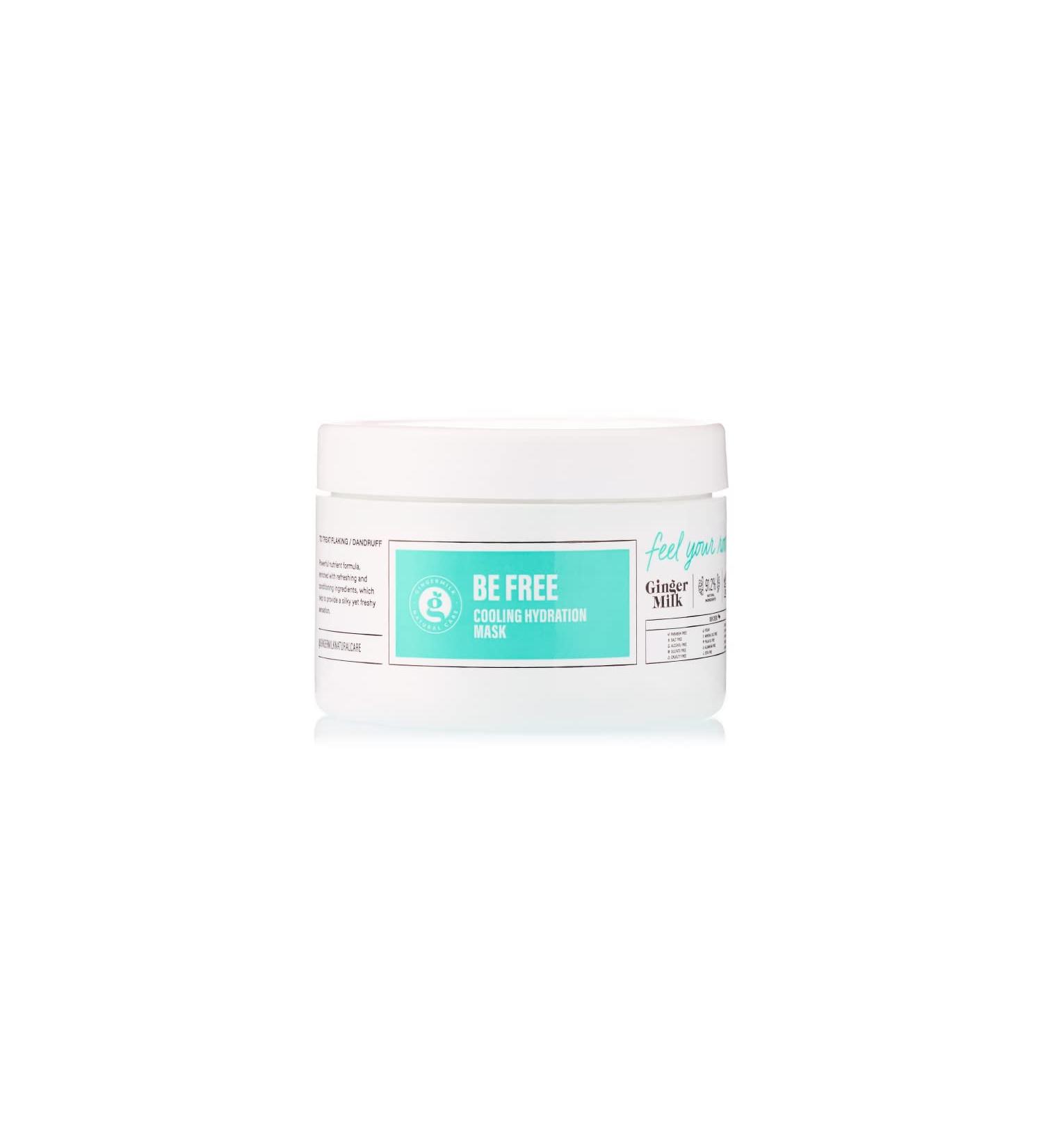 Ginger Milk Moisturizing Hair Mask - Refresh & Soothe Dry Itchy Scalp Prevent Dandruff | 8oz | Be Free - International Shipping - Buy Online on GoSupps.com
