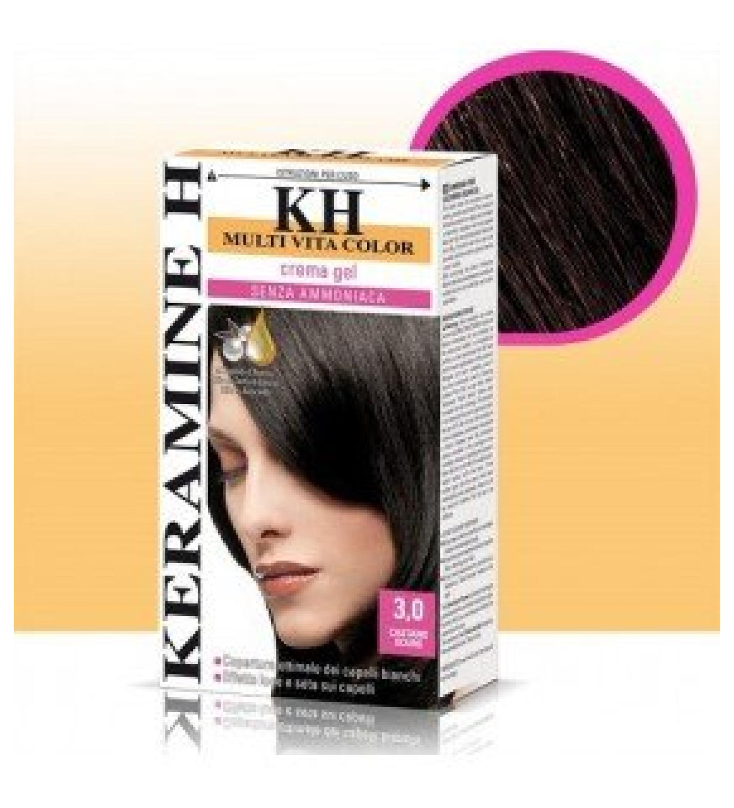 Keramine H ceramic h color gel without ammonia 30 dark brown