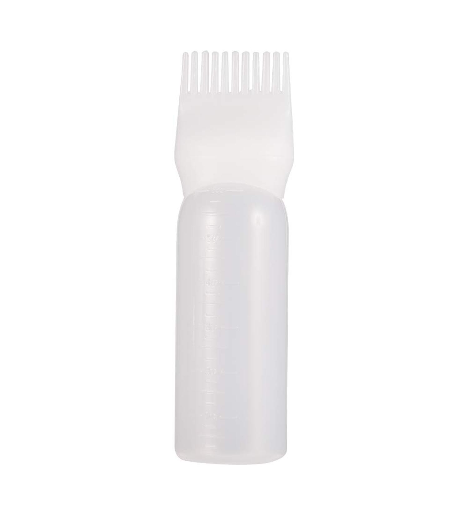 Applicator Bottles Plastic Hair Dye tool Hair Colouring Dispensing Comb Oil Comb Empty Bottle Dyeing Shampoo Bottle(white) - Buy Online on GoSupps.com