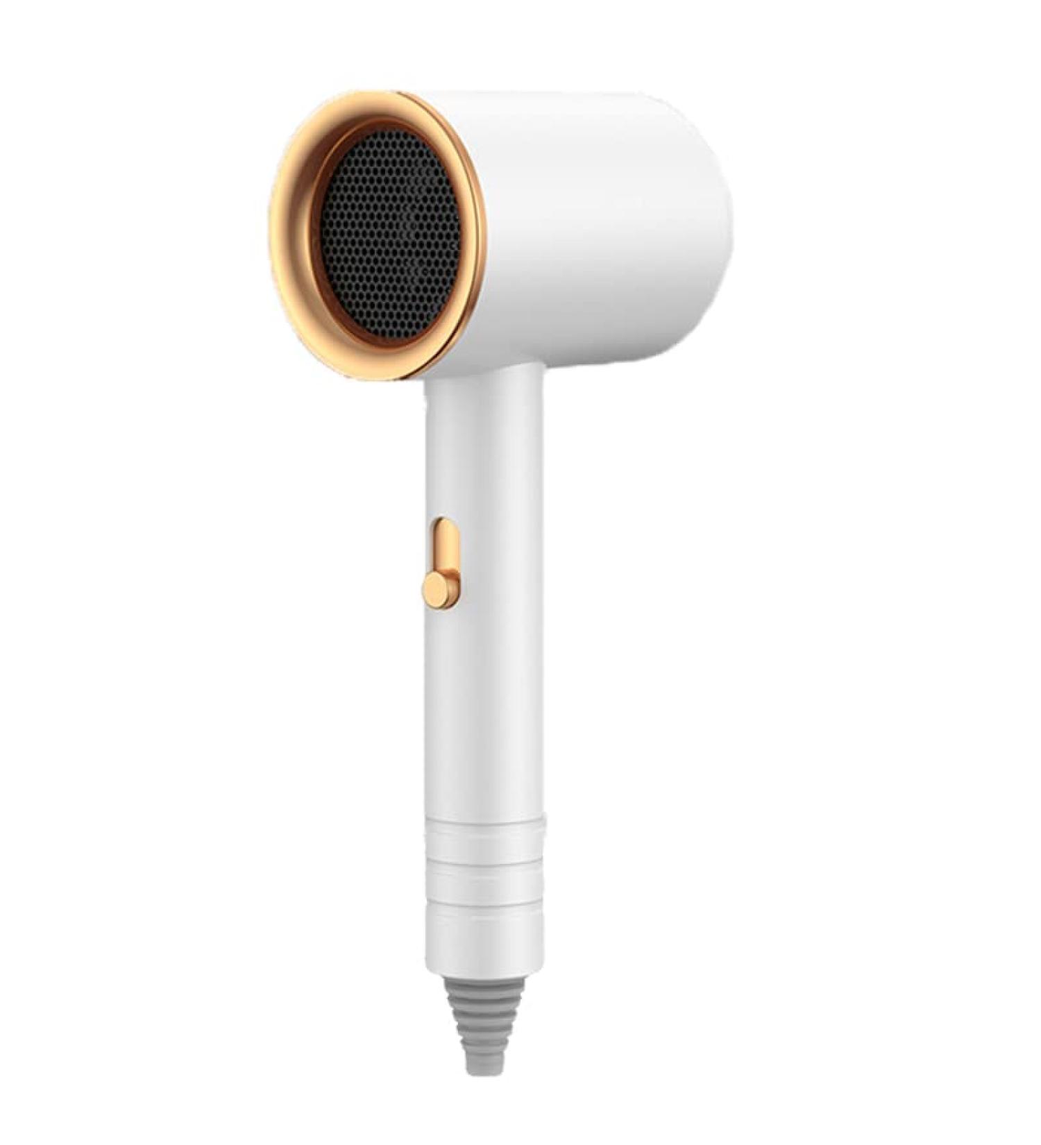 Hair Dryer 800W Ionic Hair Dryer 360 Degree MuteRotatable Nozzle Fast Drying Folding Design ABS PP Portable Blow Dryer for Home Salon(Pearl White) - Buy Online on GoSupps.com