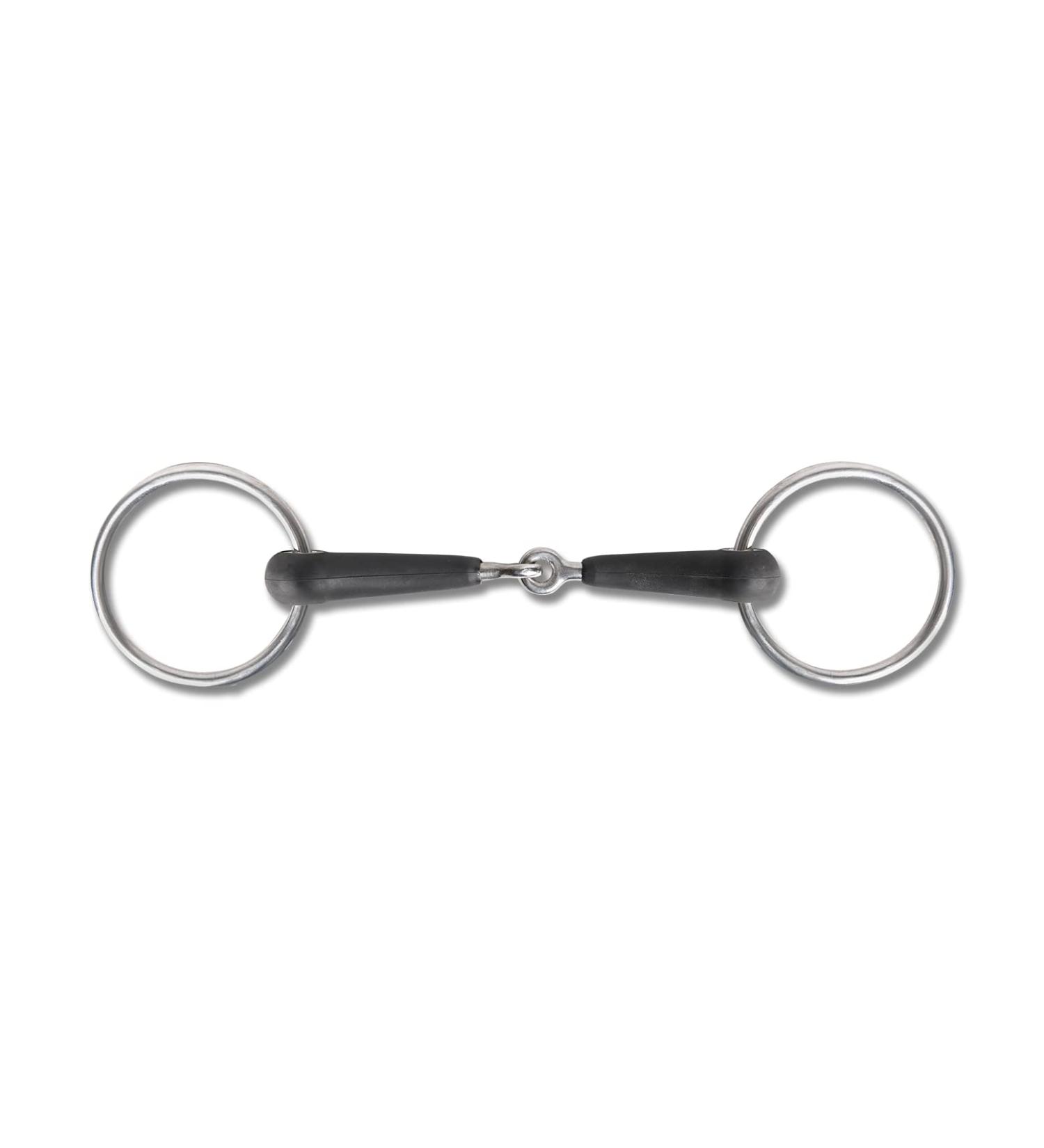 WALDHAUSEN rubber snaffle single jointed width 12.5 cm