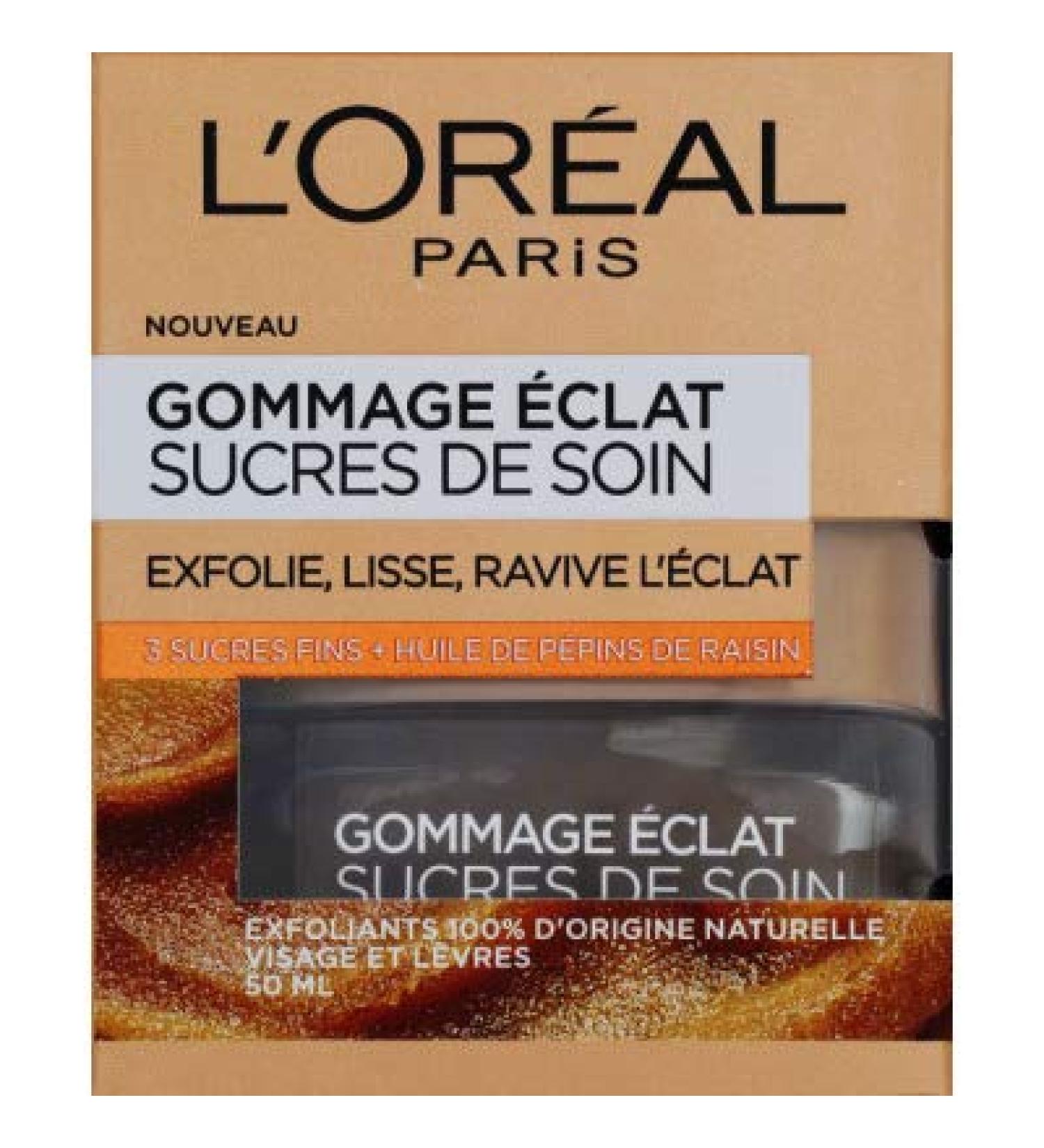 L'Oréal Paris Radiance scrub with care sugars - 50ml jar