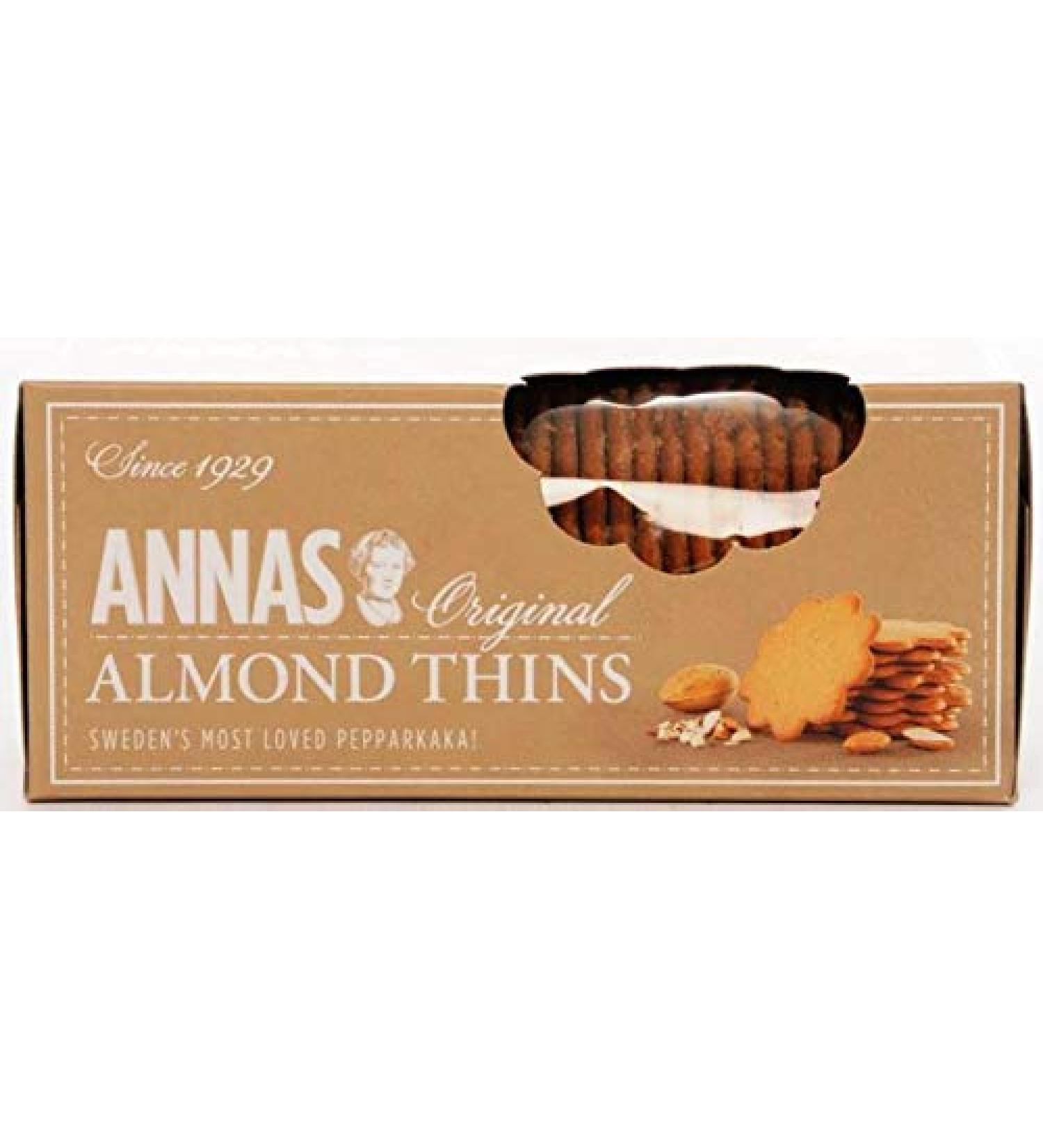 Annas Traditional Swedish Thins (Almond Thins 3 x 150g)