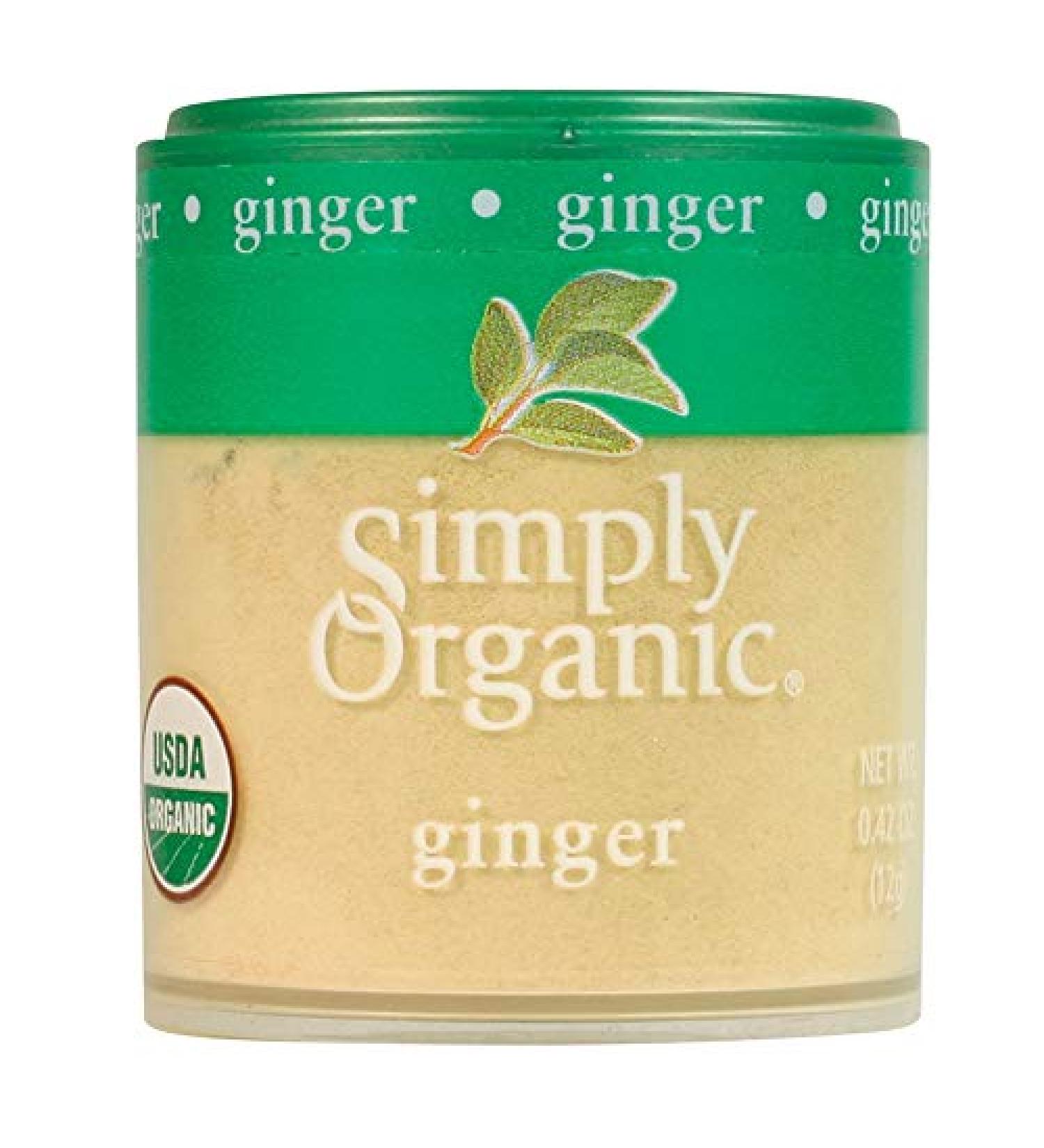 Simply Organic Ground Ginger Root - Certified Organic | 0.42 oz | Pack of 6 - Buy Online on GoSupps.com
