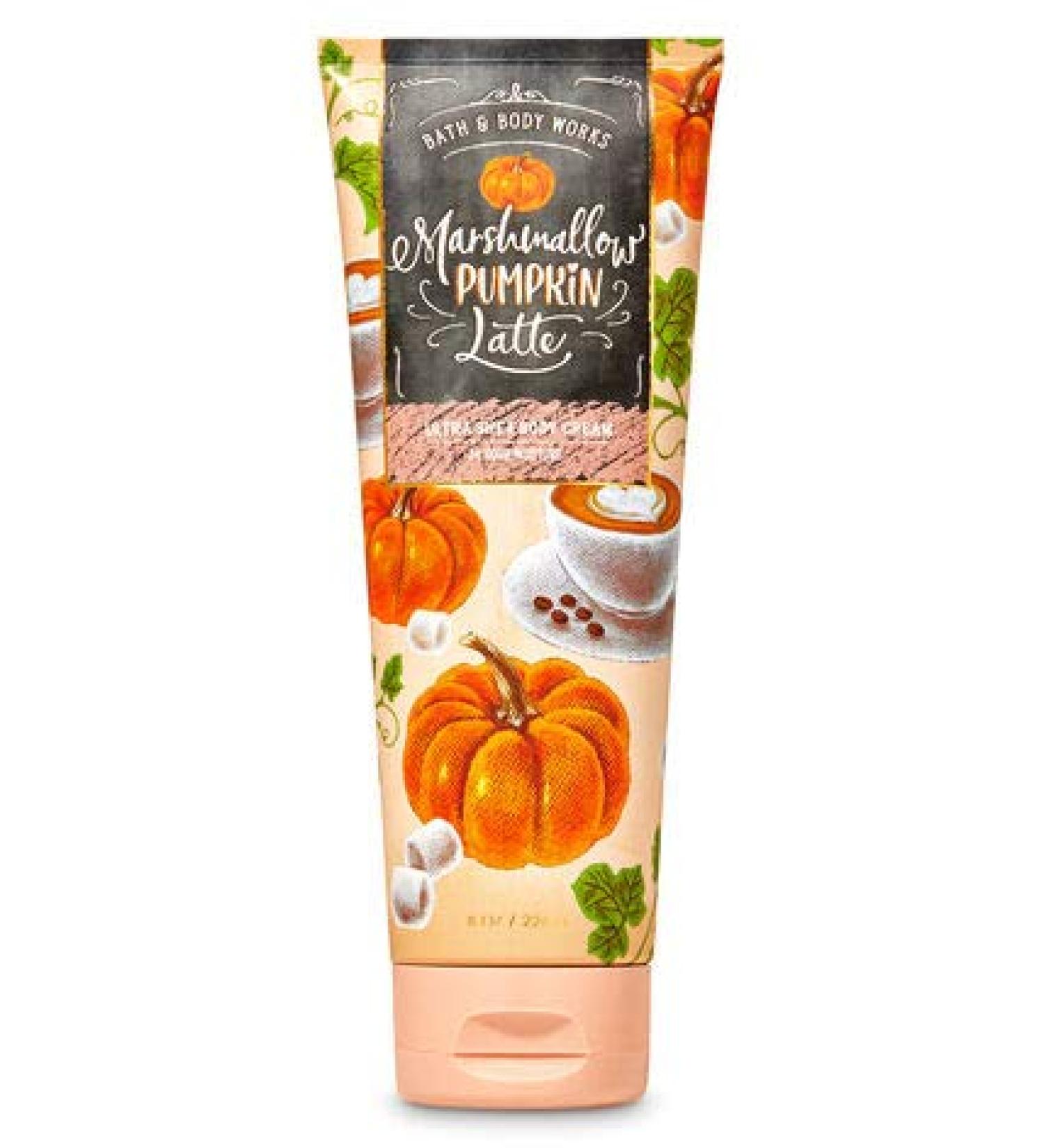 Bath and Body Works Marshmallow Pumpkin Latte Body Cream 8 Ounce Full Size 2020