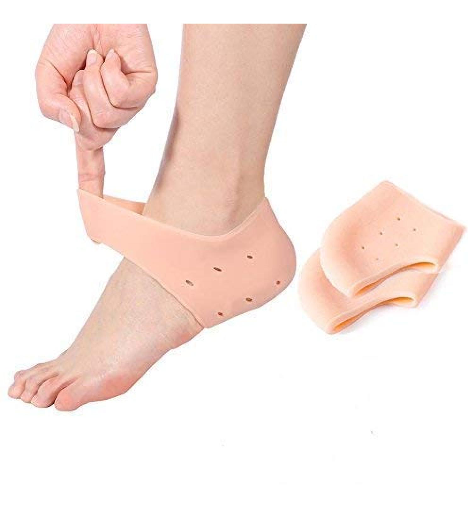 Yotown Gel Heel Socks - Moisturizing Gel Socks for Pain Relief & Skin Care | Dry Foot Protection | 1 Pair with Air Holes - Buy Online on GoSupps.com