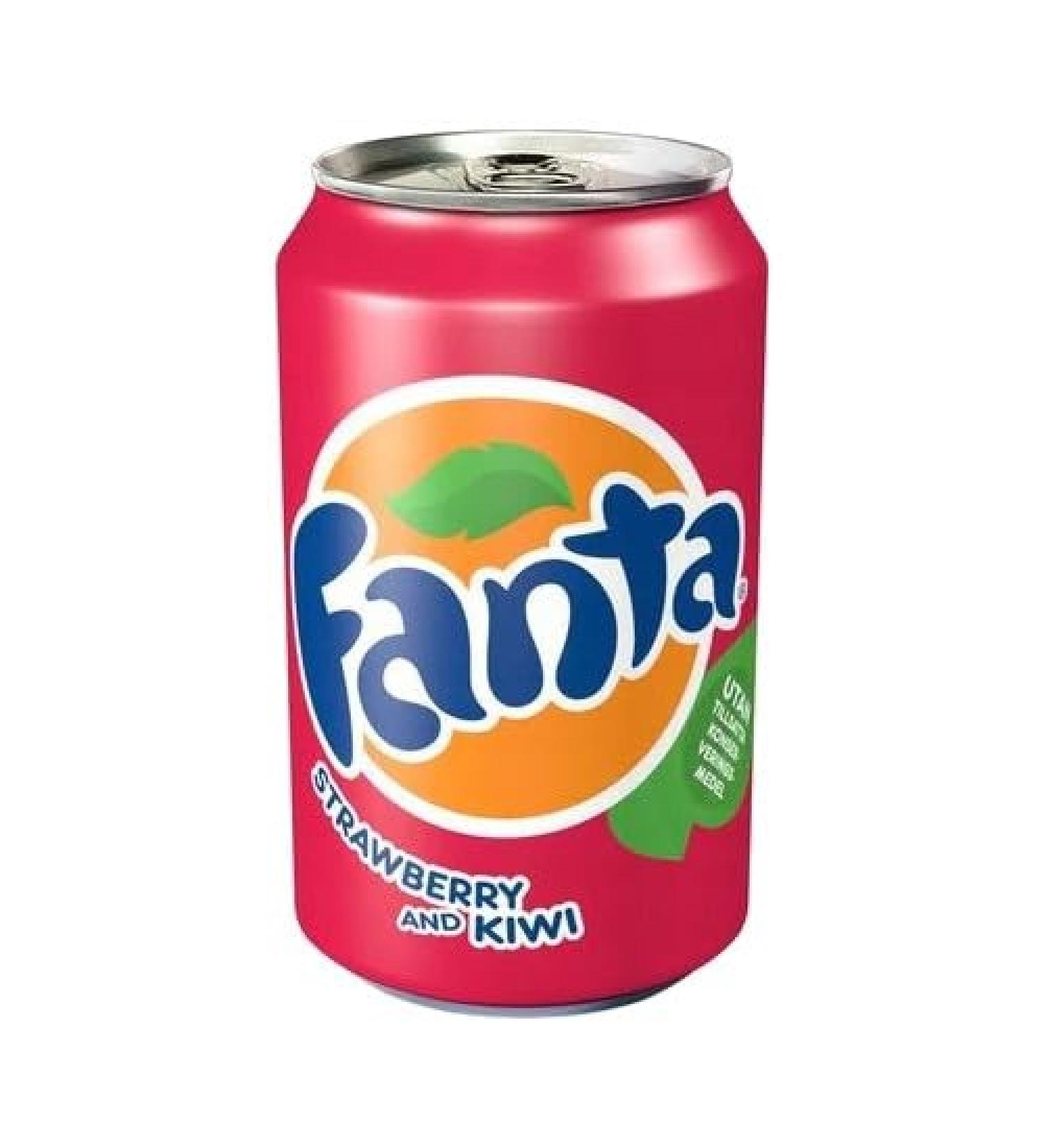 Fanta Coca Cola Fanta Strawberry and Kiwi Cans 330ml