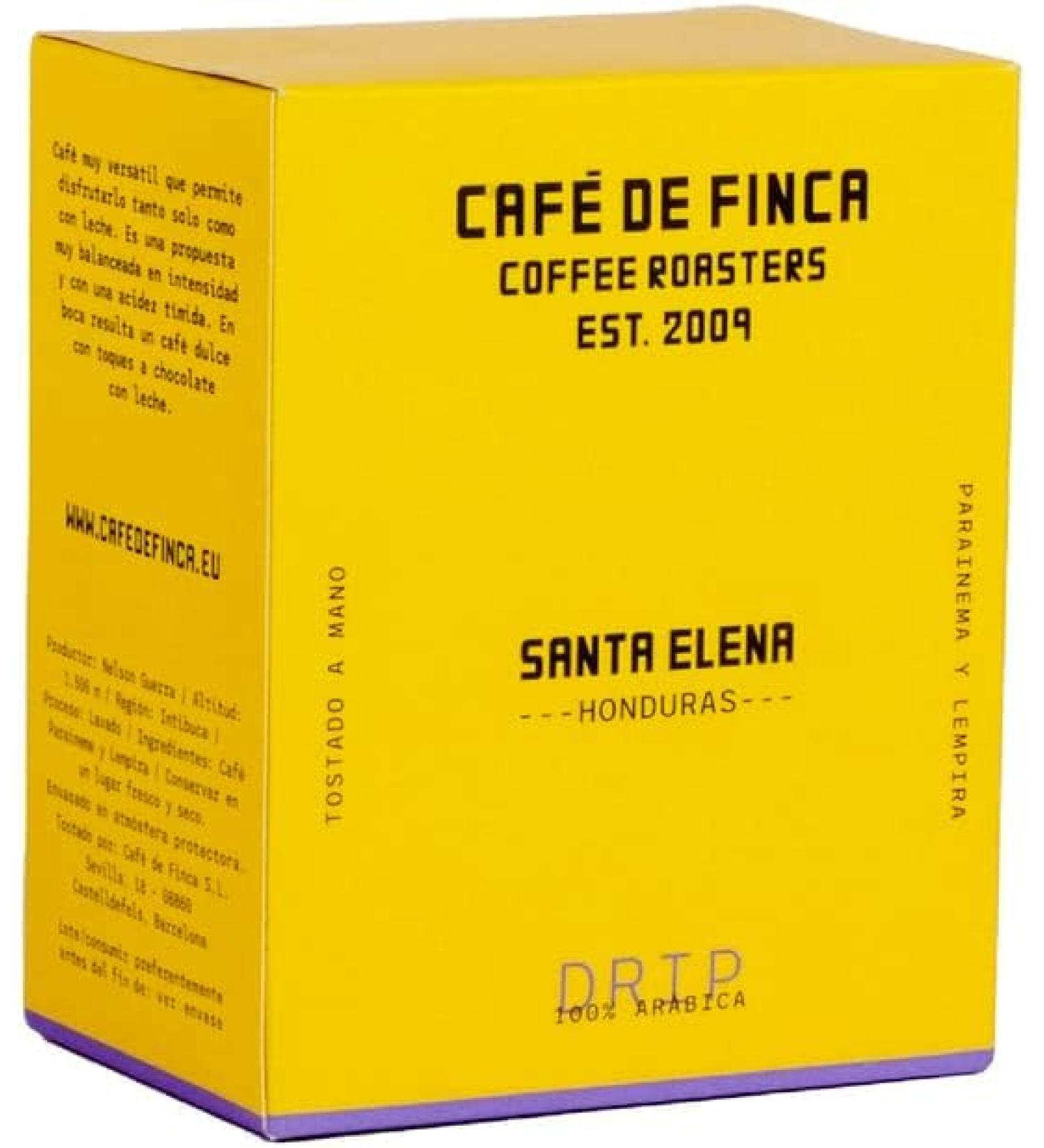 CAF DE FINCA Ground Coffee Drip Coffee | Drip Coffee Ready in a Few Minutes | Arabica flavors from Brazil Honduras | 70 Drops - Includes Filter | Organic Natural Coffee (Honduras - Arabica) Honduras Saint Helena - Arabica - Buy Online on GoSupps.com