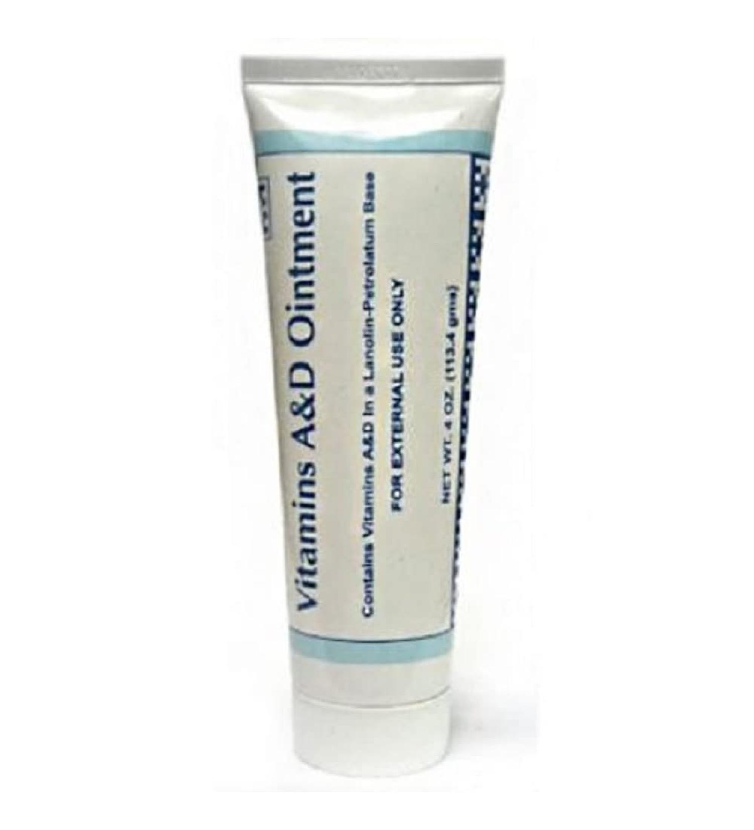 A & D Plus E Ointment Gentell - 4 Ounce Tube - Medicinal Scent Ointment Skin Protectant | A&D + E Vitamins First Aid | Seals Out Wetness | Helps Prevent Baby Diaper Rash (1)