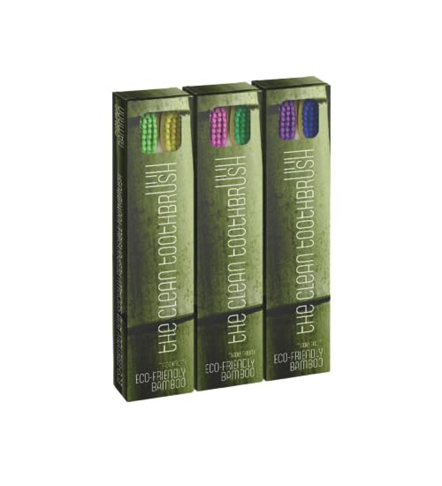 Eco-Friendly Manual Toothbrush Pack of 6 | 100% Biodegradable Moso Bamboo | Sustainable & Socially Responsible - Buy Online on GoSupps.com