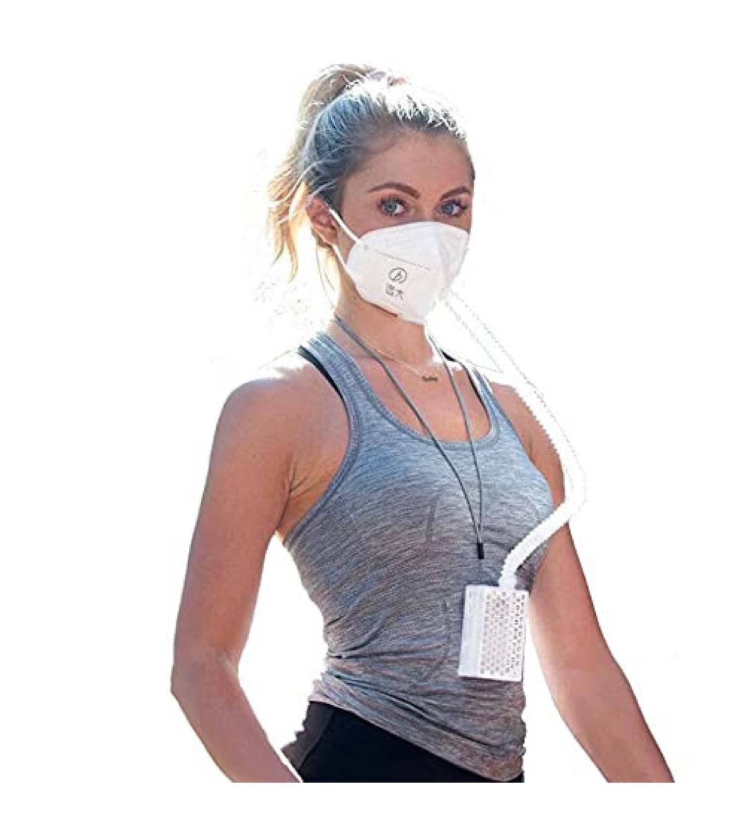 BROAD AirPro Mask: Rechargeable & Reusable Air Purifying Respirator with HEPA Filter - Buy Online on GoSupps.com