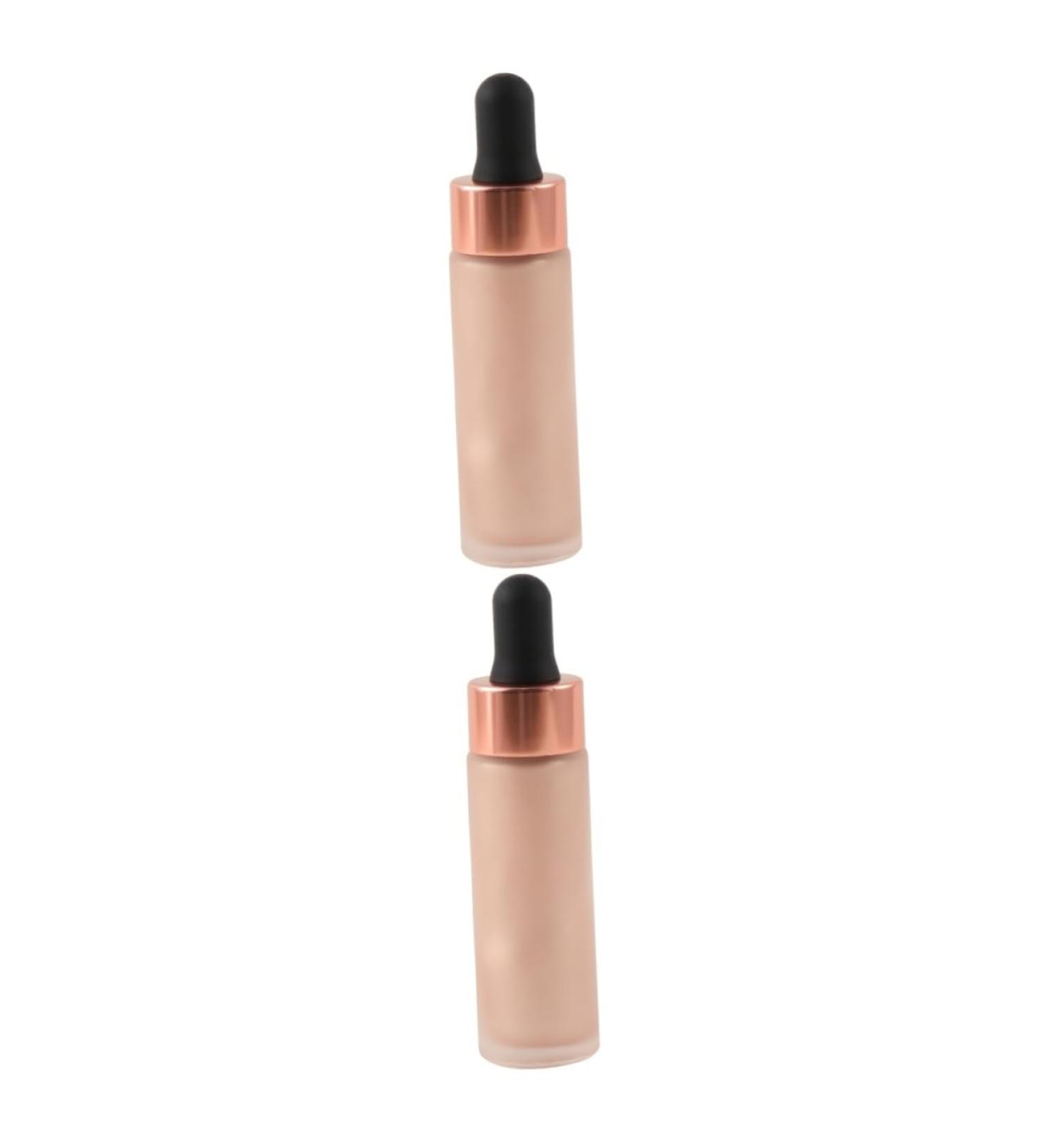 FOMIYES 2pcs Glitter Eyeshadow Liquid Enhancer Drops Bling Eyeliner Liquid Foundation Concealer Highlighter - Buy Online on GoSupps.com