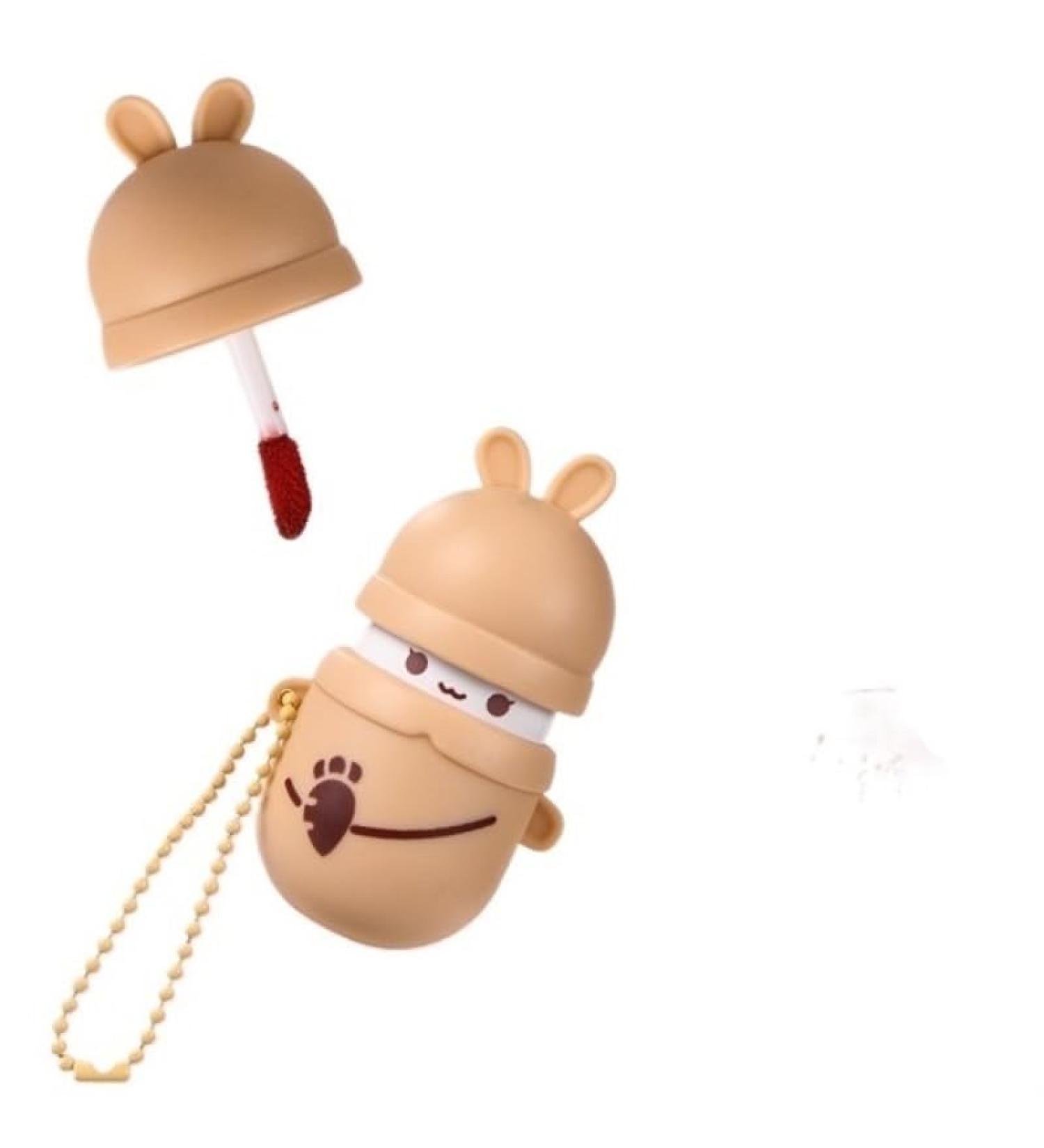 BADALO Velvet Mist Water Mist Lip Mud Soft Silky Matte Vegan White Nonstick Lip Glaze Lipstick Color C04Orange Milk Salt