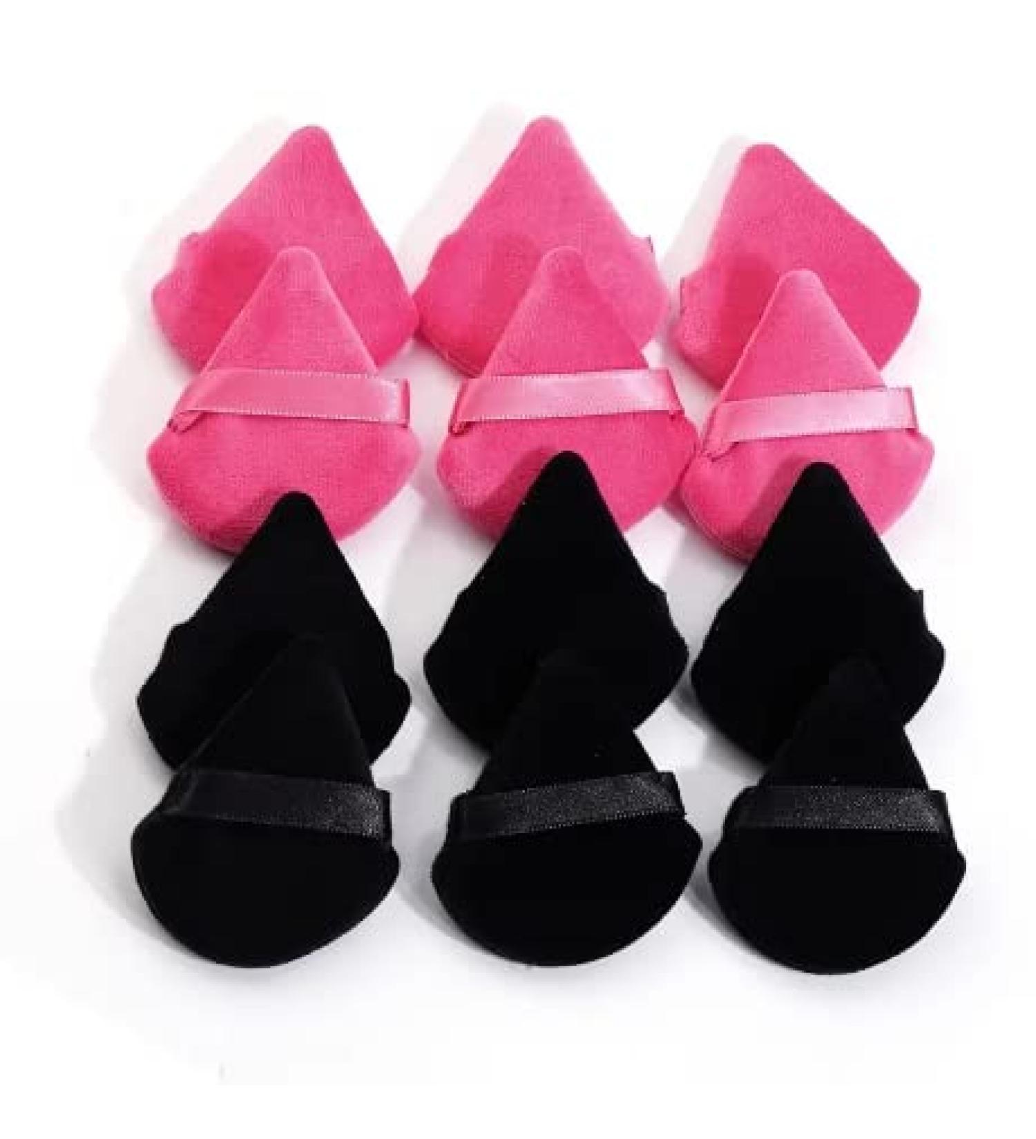12 Pieces Triangle Powder Puff Set - Soft Makeup Sponge for Face & Body | Perfect for Loose & Setting Powder | Ideal Cosmetic Foundation for Women - Buy Online on GoSupps.com
