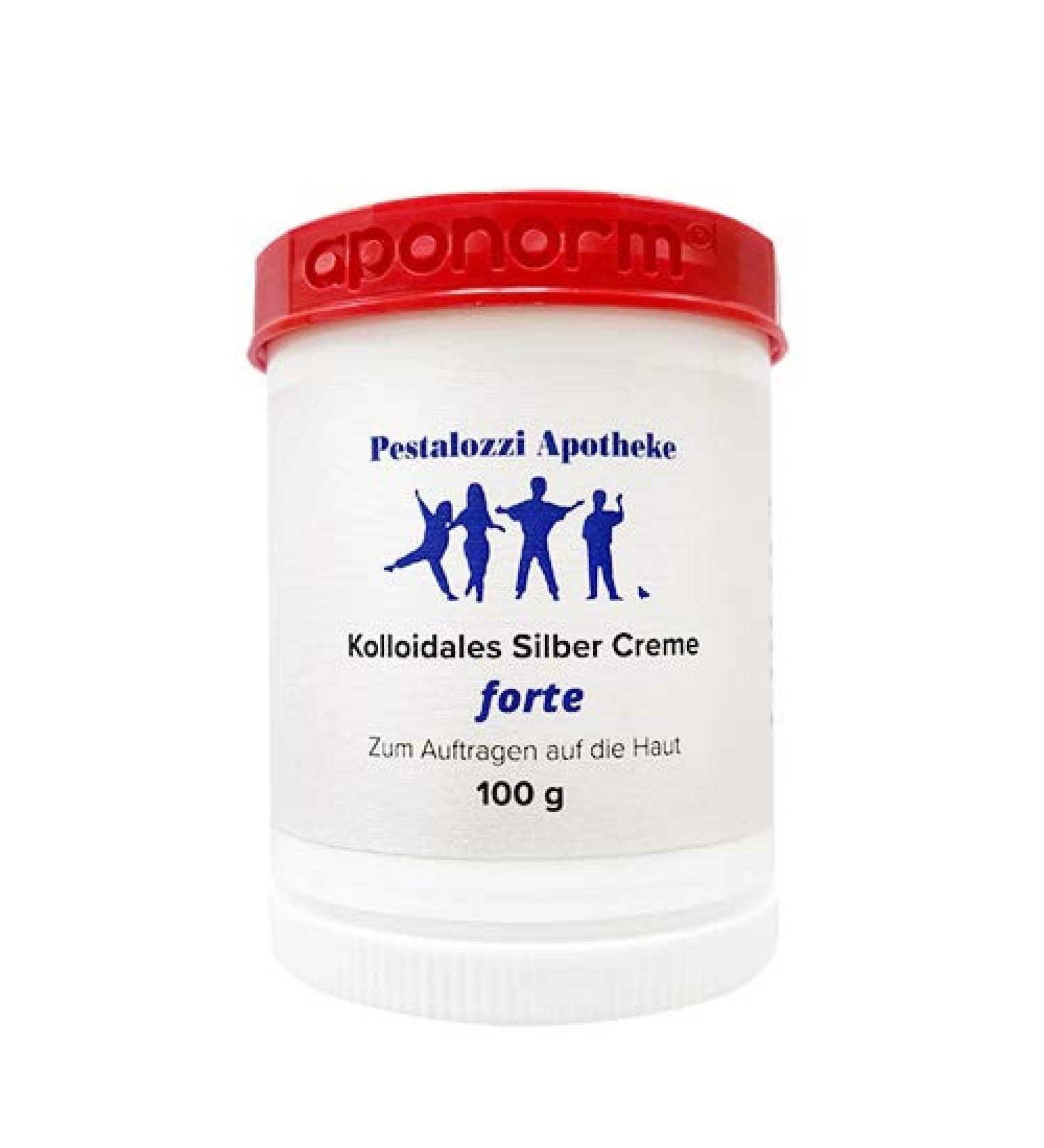 High-Quality Colloidal Silver Cream Forte - Double Concentration (100g) | Proven Recipe from Pestalozzi Pharmacy - International Shipping Available - Buy Online on GoSupps.com