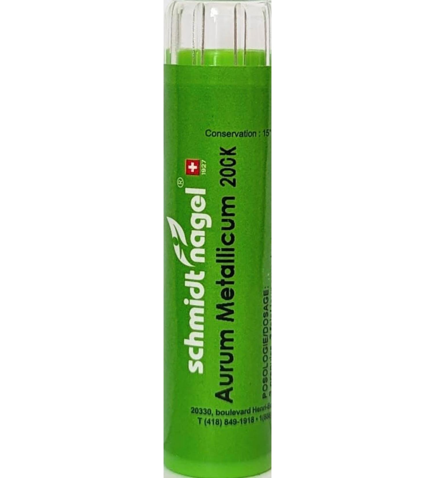 Aurum Metallicum 200K Homeopathy Medicine Schmidt-Nagel Canada (Homeodel) 90 pellets/granules - Buy Online on GoSupps.com