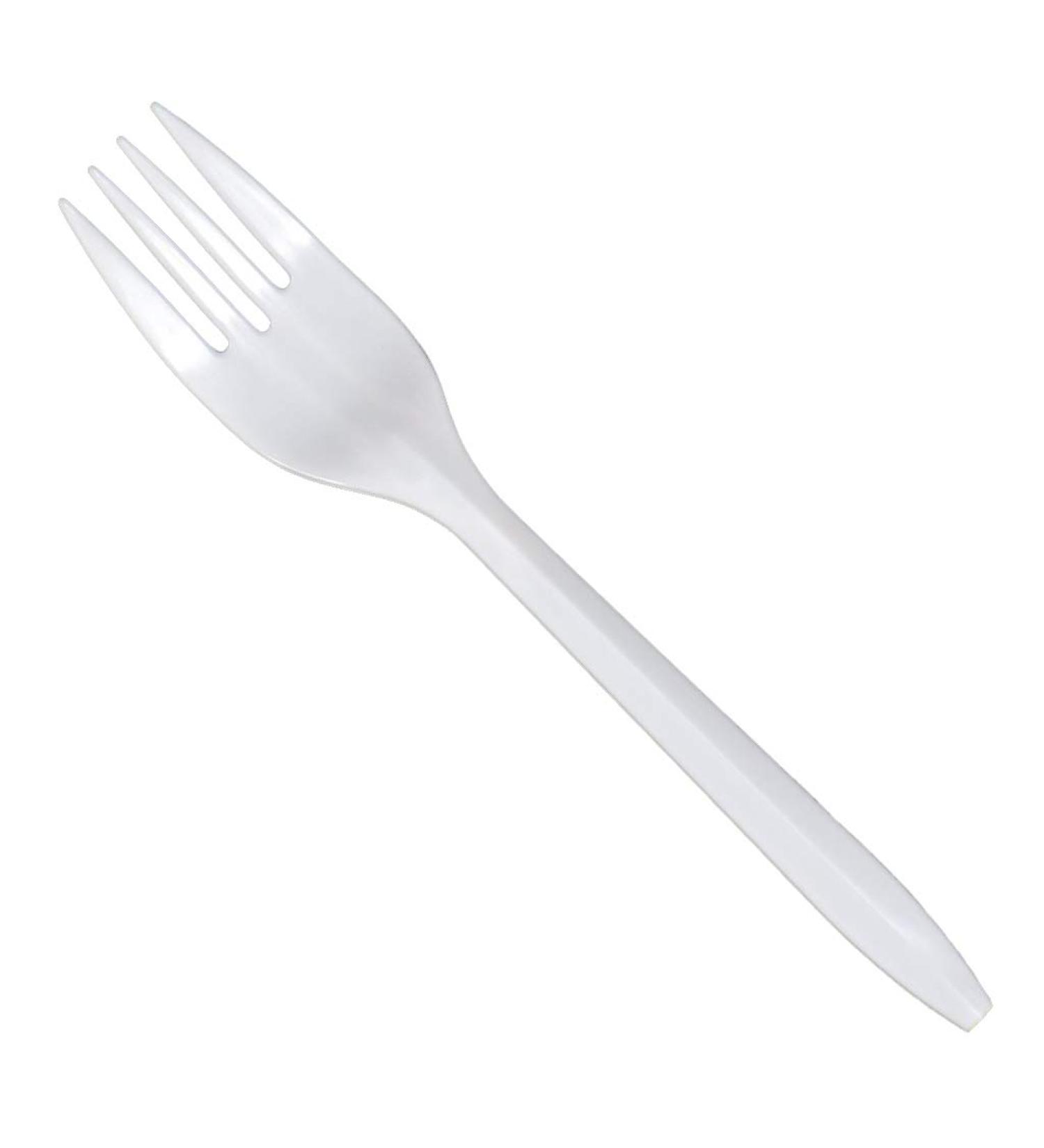 Daxwell Medium Weight Polypropylene 6 5/8" Fork Individually Wrapped White Recyclable (Box of 250) Fork Case of 250 - Buy Online on GoSupps.com