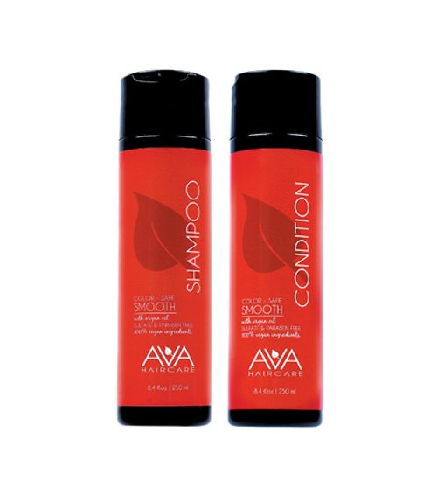 Smooth Shampoo and Conditioner Set - Vegan Sulphate-Free Paraben-Free Cruelty-Free | 8.4oz Each | International Shipping - Buy Online on GoSupps.com