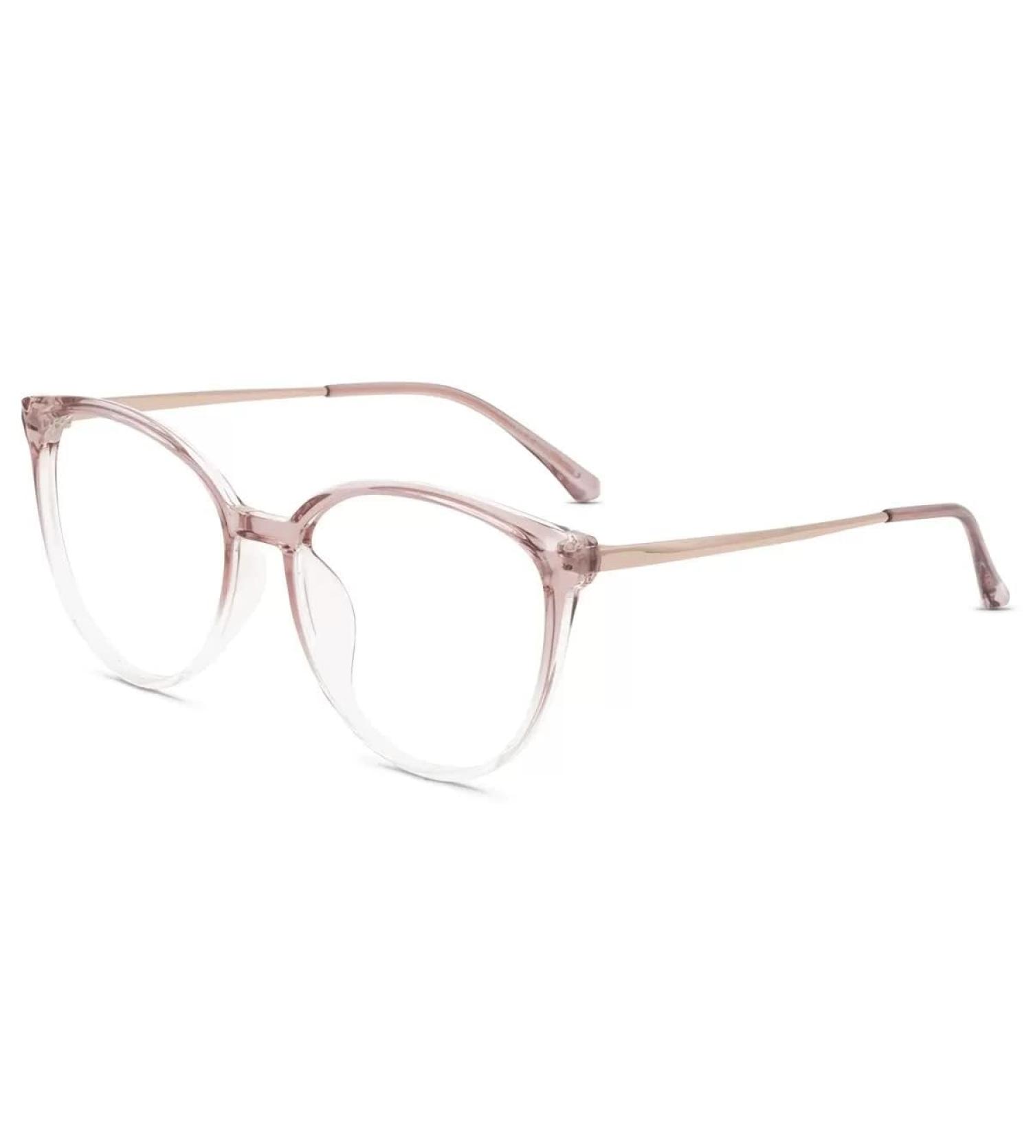 Buy Firmoo Blue Light Filter Reading Glasses - 2.0x Prescription for Men & Women | Anti-Glare Computer Glasses - Pink & Clear Visual Aid - Buy Online on GoSupps.com