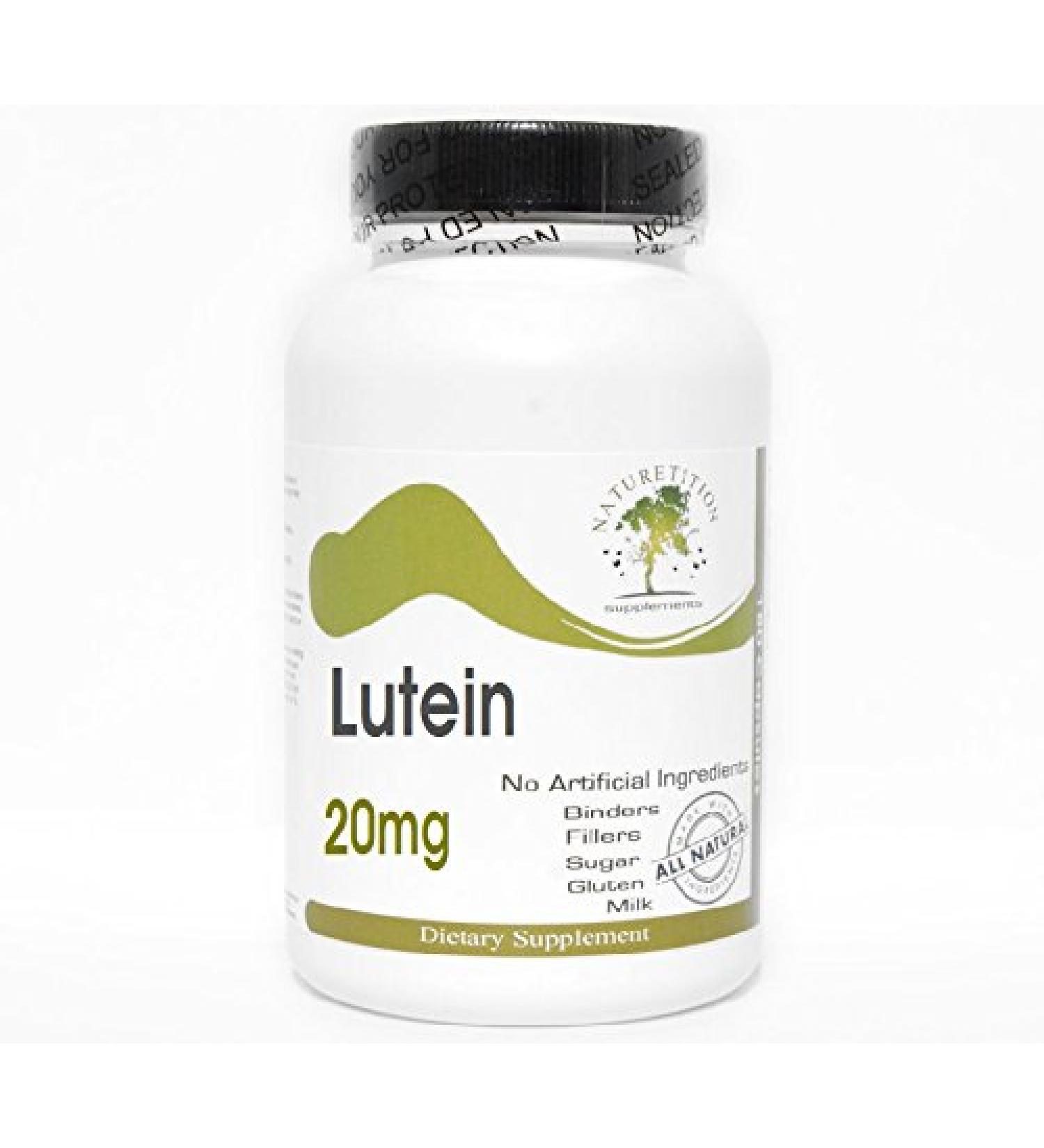 Lutein 20mg 90 Capsules - No Additives Naturetition Supplements