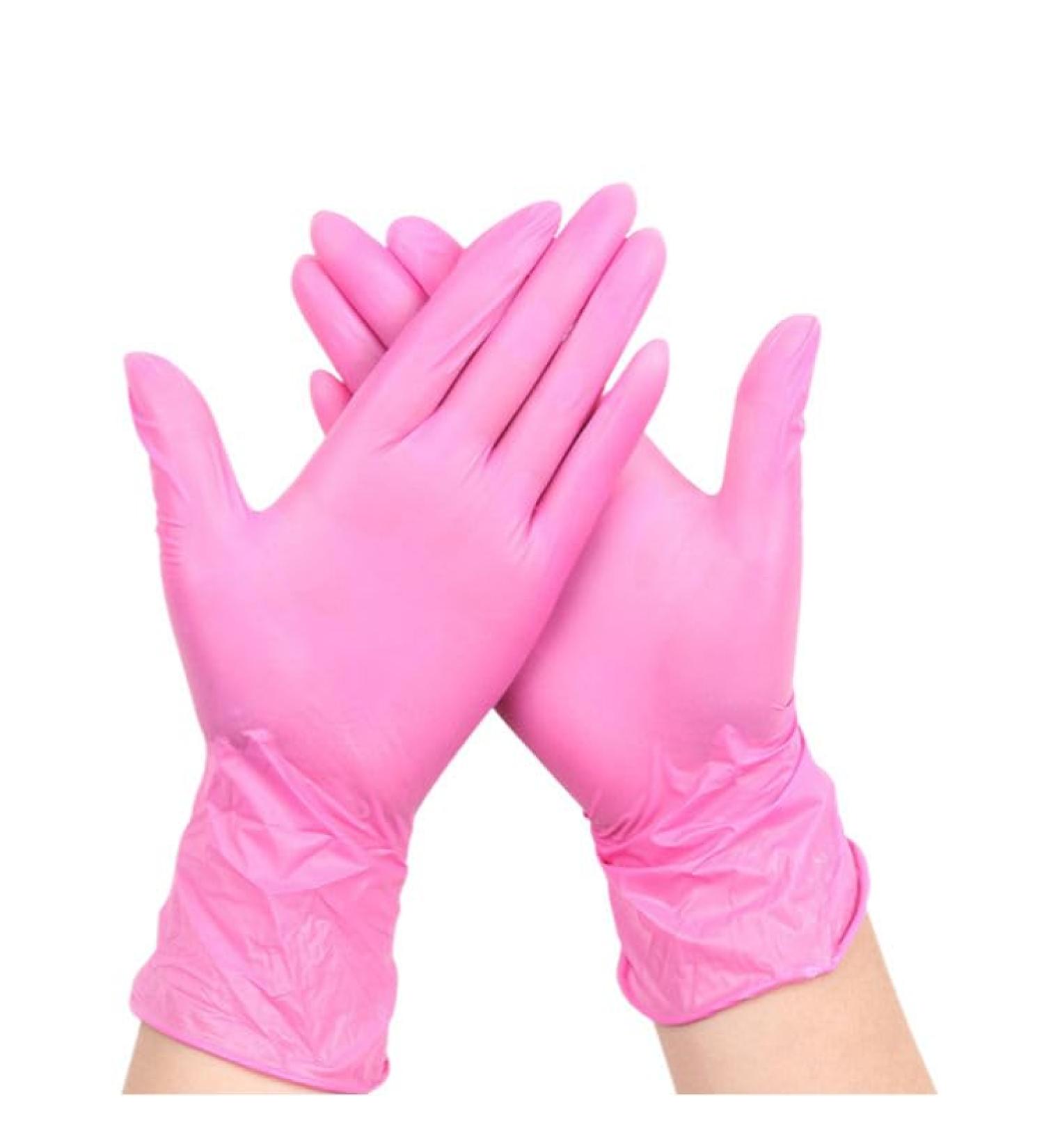 STRONG Disposable Pink Pearl Nitrile Examination Gloves - XL (1 Box of 100) | Medical, Industrial, Hair Beauty, Food, Janitorial | Powder-Free, Latex-Free - Buy Online on GoSupps.com