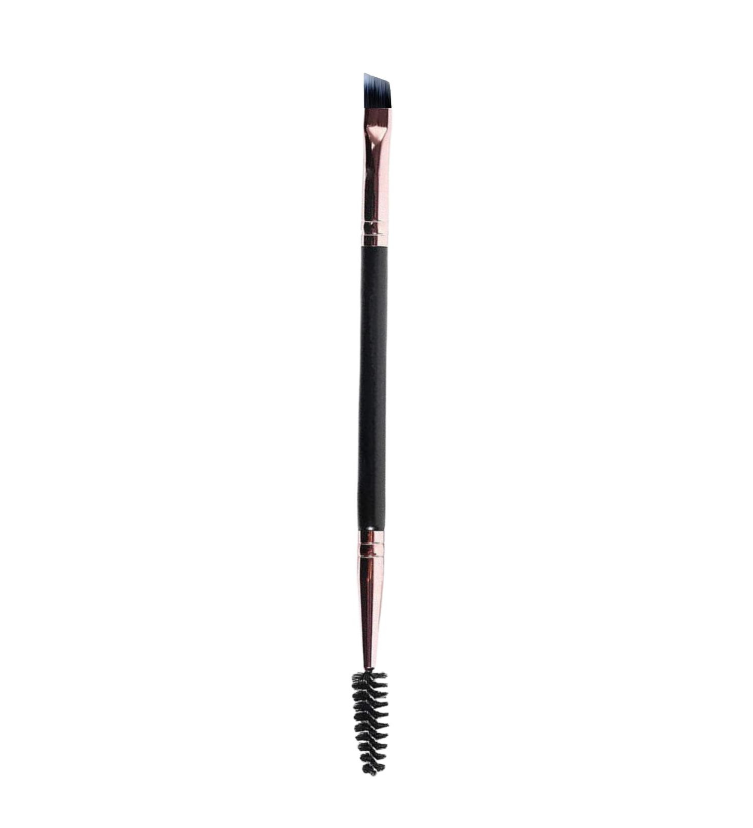 Dual-Ended Eye Brow Brush Filling & Shaping Angled Brow Brush With Spoolie Makeup Grooming Tool - Buy Online on GoSupps.com