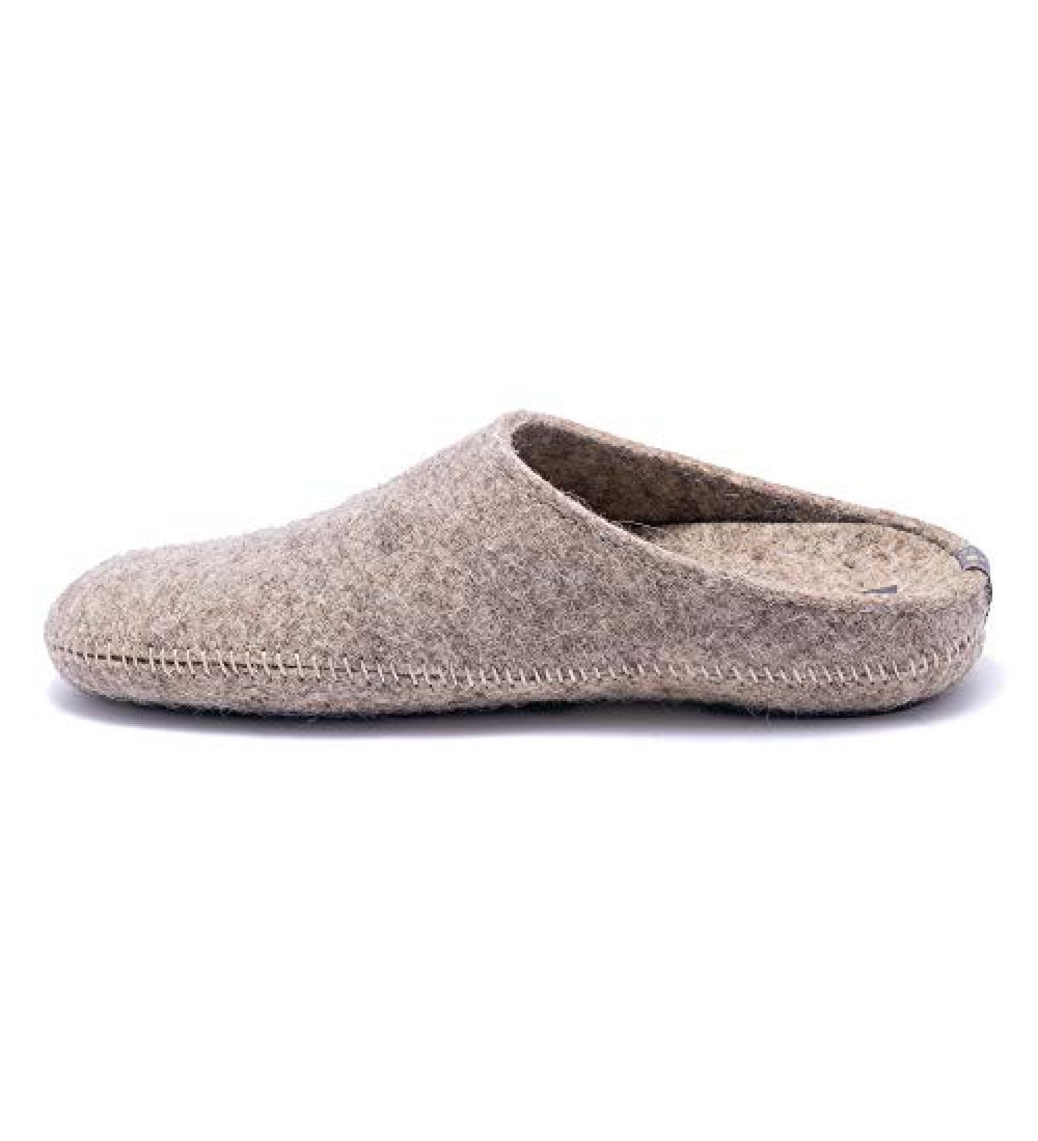 Womens Wool Slippers with Arch Support | Hypoallergenic & Non-Slip | Wide Fit Grey | Size 10-10.5 - Buy Online on GoSupps.com