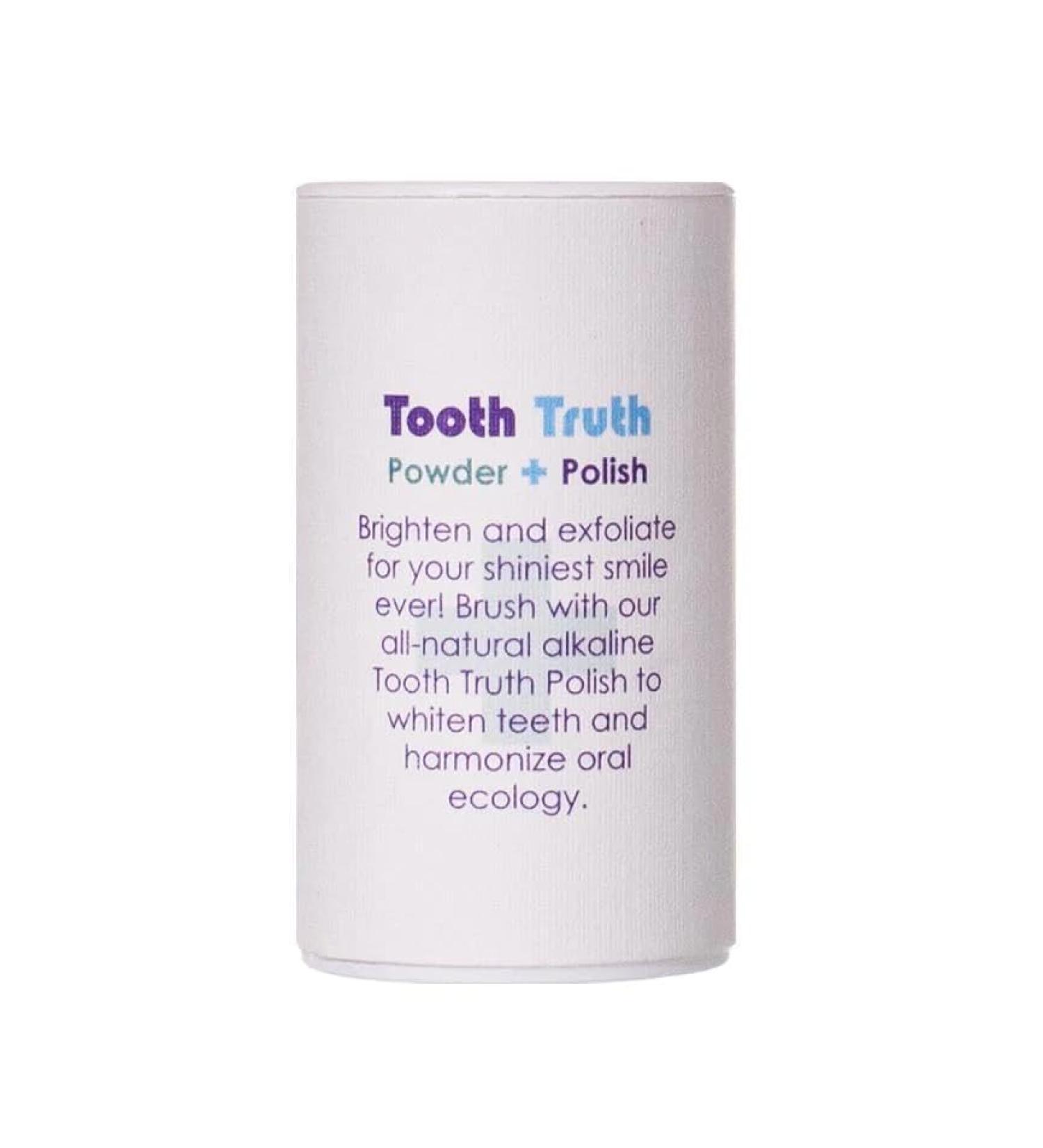 Living Libations - Organic Tooth Truth Powder Polish | Natural Plant-Based Clean Beauty (1 oz | 30 ml) 1 Ounce (Pack of 1)