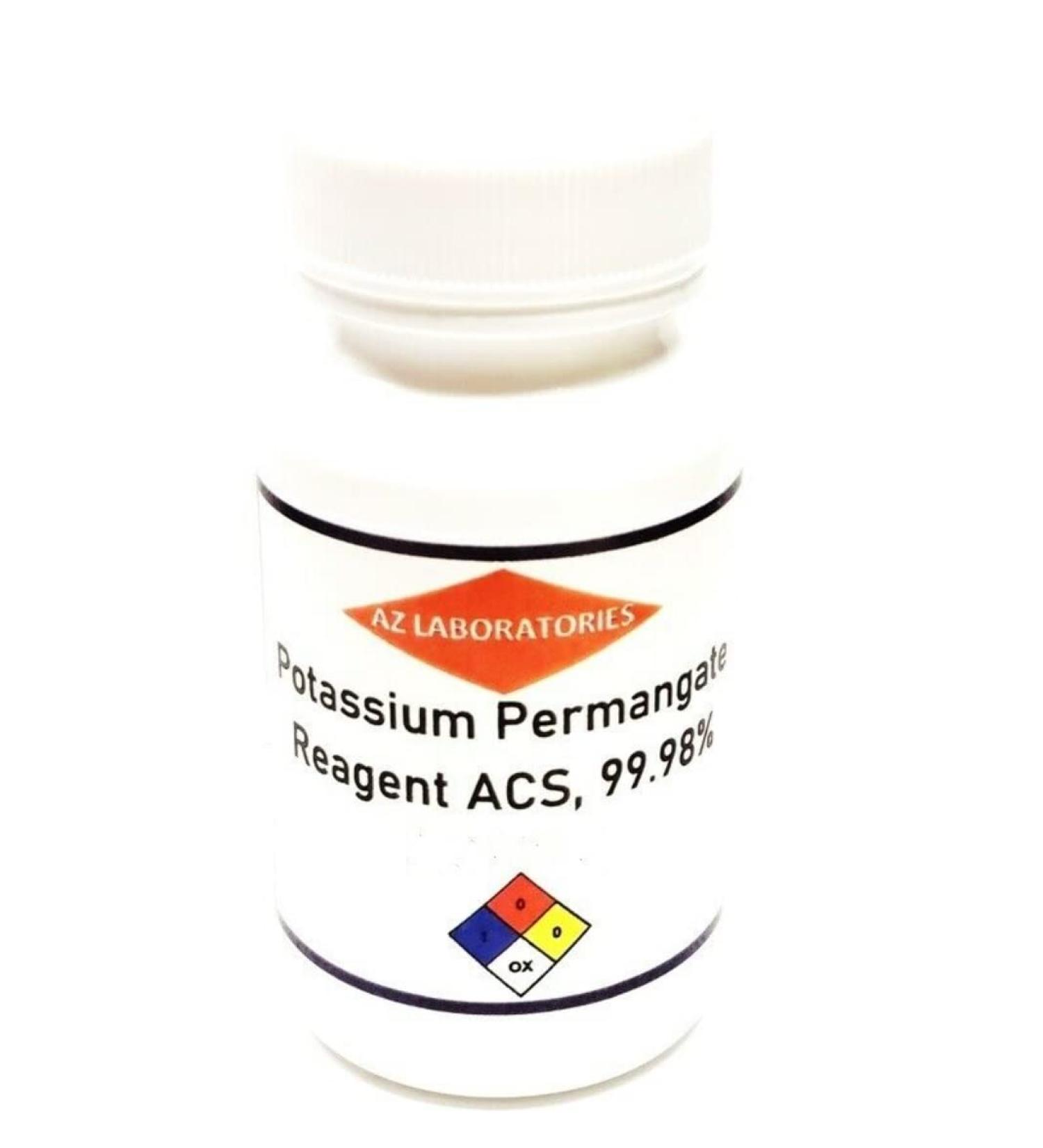 Potassium Permanganate Reagent 8 OZ - The 3D Science - Free Flowing - Same Day Ship - USA Made