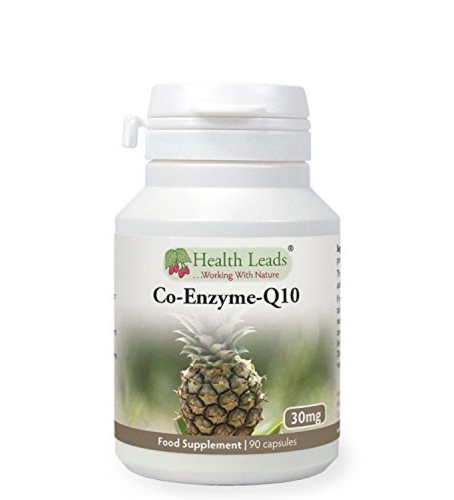 Coenzyme Q10 (CoQ10) 30mg x 90 Capsules - No Magnesium Stearate | High-Quality Supplement - Buy Online on GoSupps.com