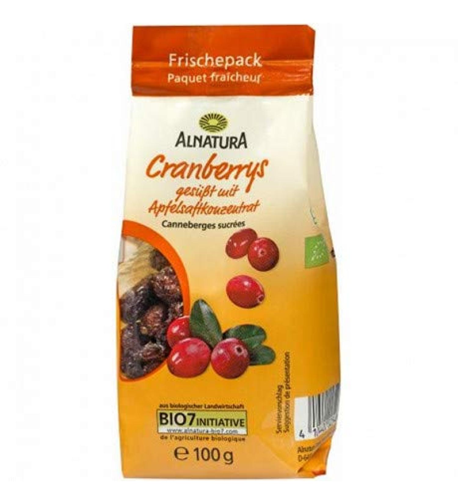 Alnatura Sweet Cranberries 100 g Pack of 4