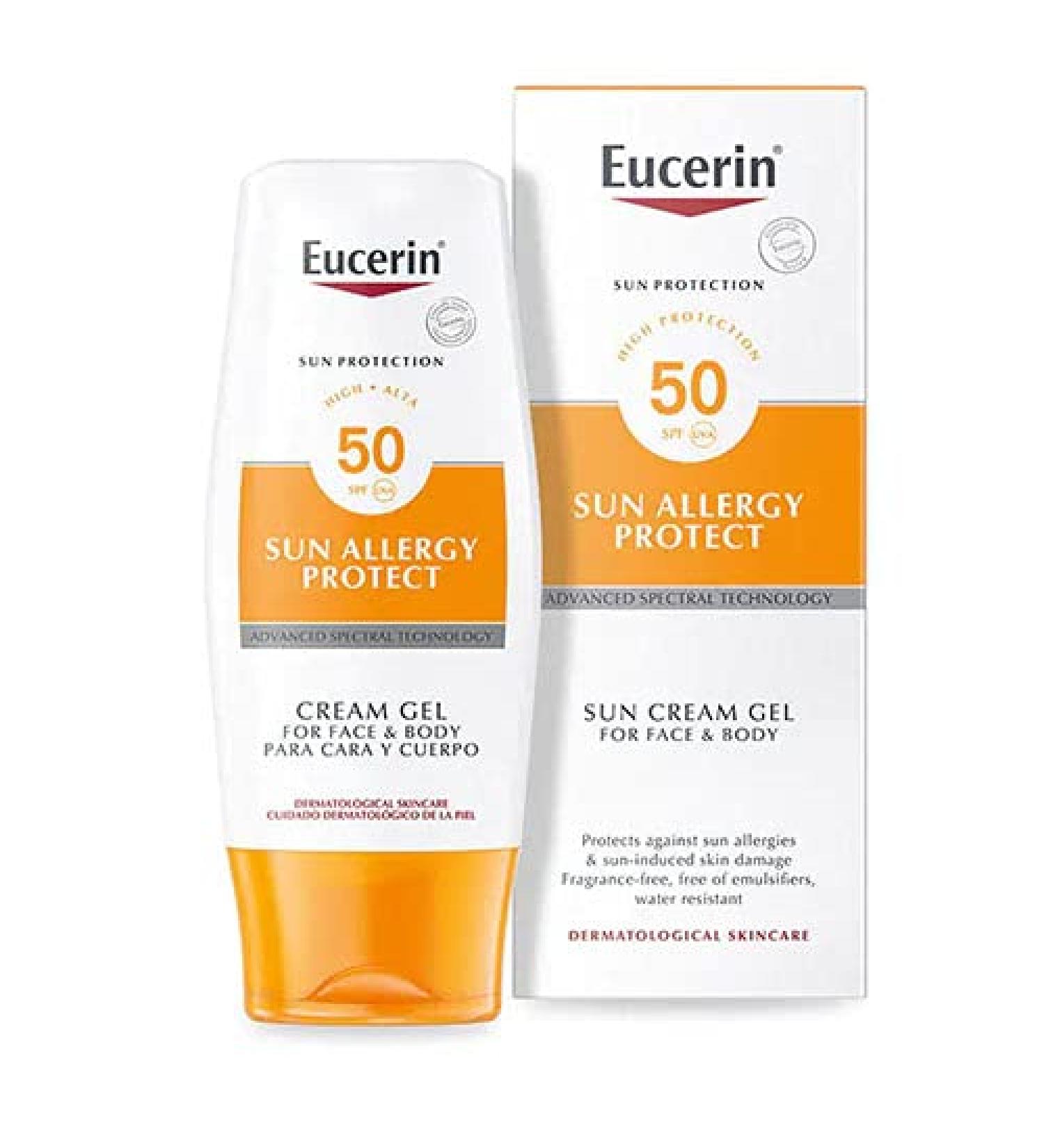 Eucerin Sun & Allergy Protection Sun Cream-Gel 50 High 150ml - Buy Online on GoSupps.com