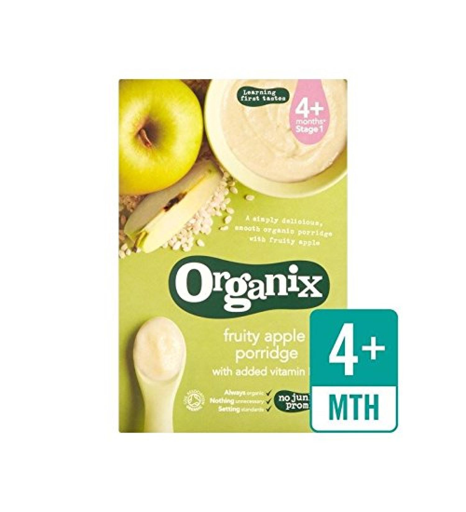 Organix Fruity Apple Stage 1 Cereal 120g - Pack of 2