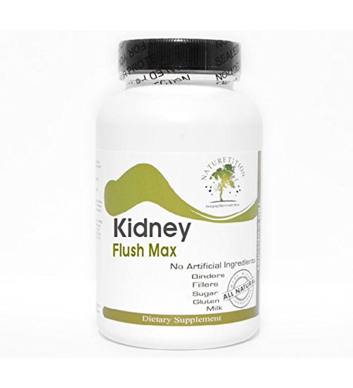 Kidney Flush Max 90 Capsules - No Additives Naturetition Supplements