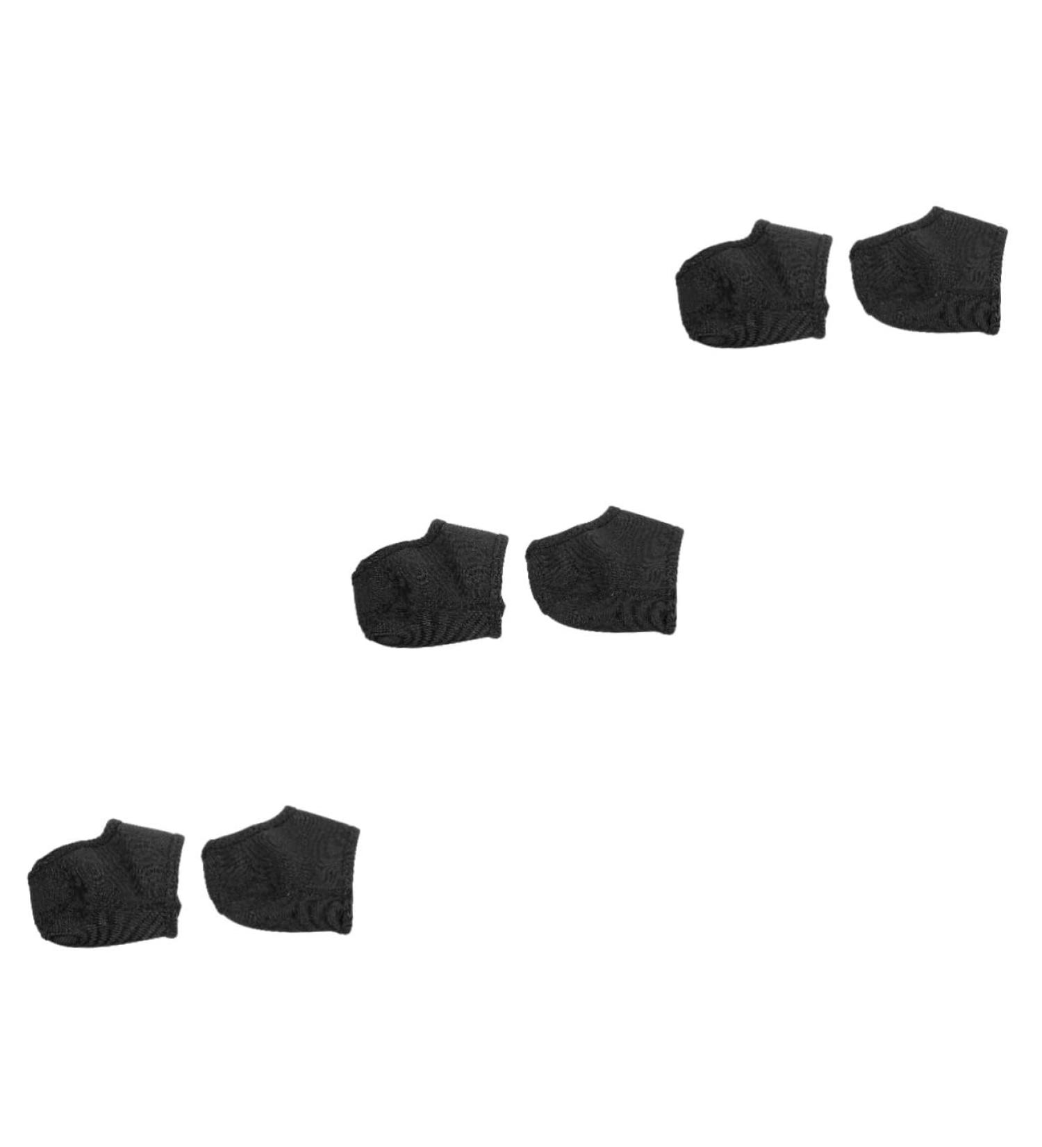 NOLITOY Heel Cover Pads - 3 Pairs Gel Cushion Socks for Plantar Fasciitis - Breathable Heel Protection - Comfortable Outdoor Foot Care - Buy Online on GoSupps.com