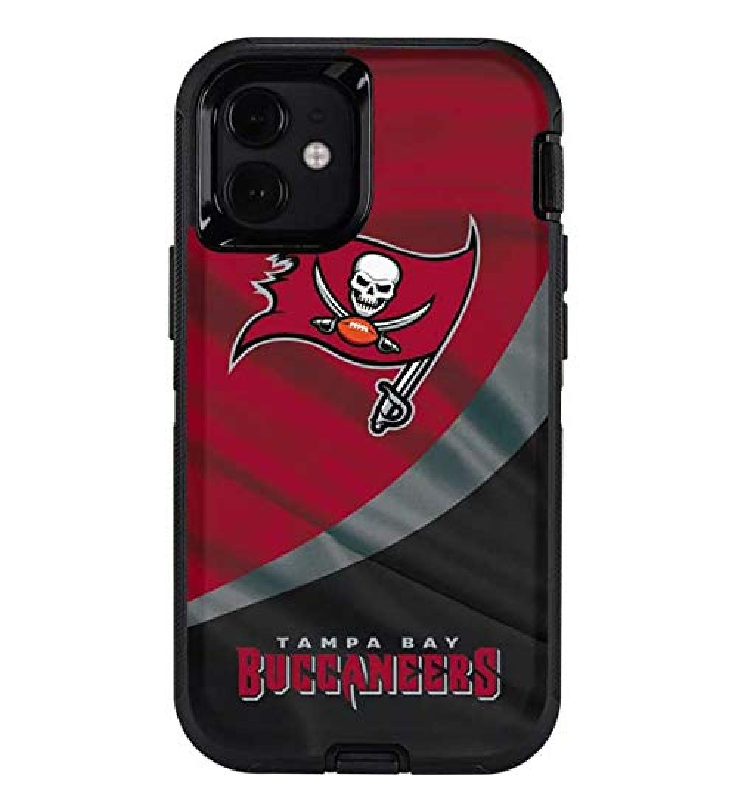 NFL Tampa Bay Buccaneers Phone Skin for iPhone 12 Mini - Compatible with OtterBox Defender Case | Skinit Decal Officially Licensed - Buy Online on GoSupps.com