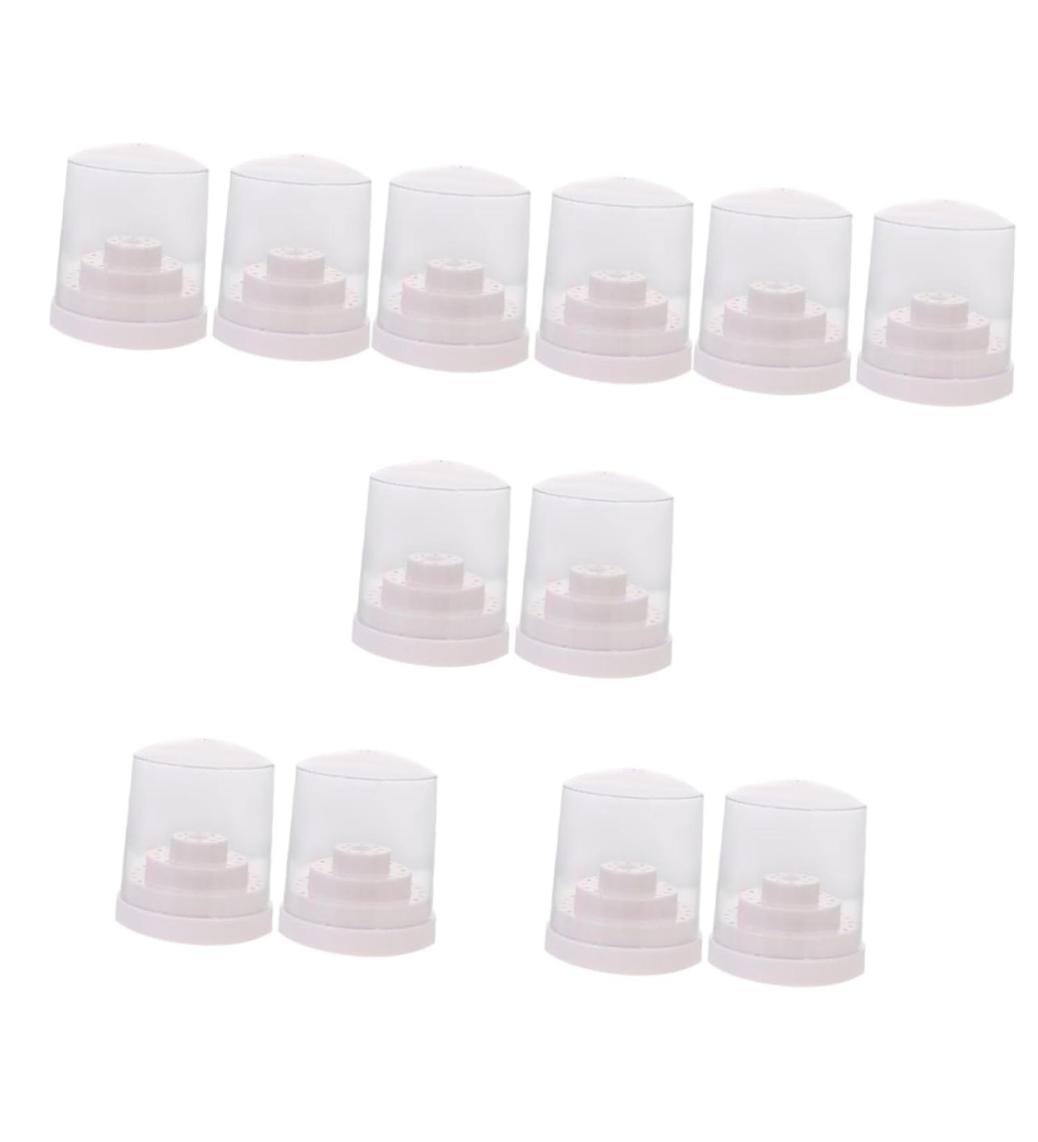 minkissy 12 Pcs Grinding Head Storage Box Nail Bit Storage Case Nail Drill Bit Container Nail Bit Storage Stand Nail Grinding Organizer Case Drill Bit Case Plastic With Cover Display Stand - Buy Online on GoSupps.com