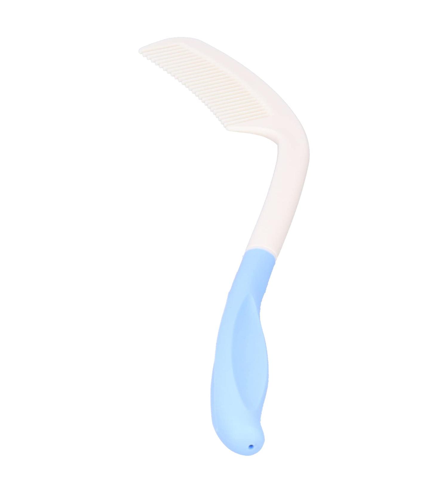 Long Handle Hair Care Comb for Seniors | Soft ABS Comb for Easy Grip | Ideal for Handicapped & Older Adults - Buy Online on GoSupps.com