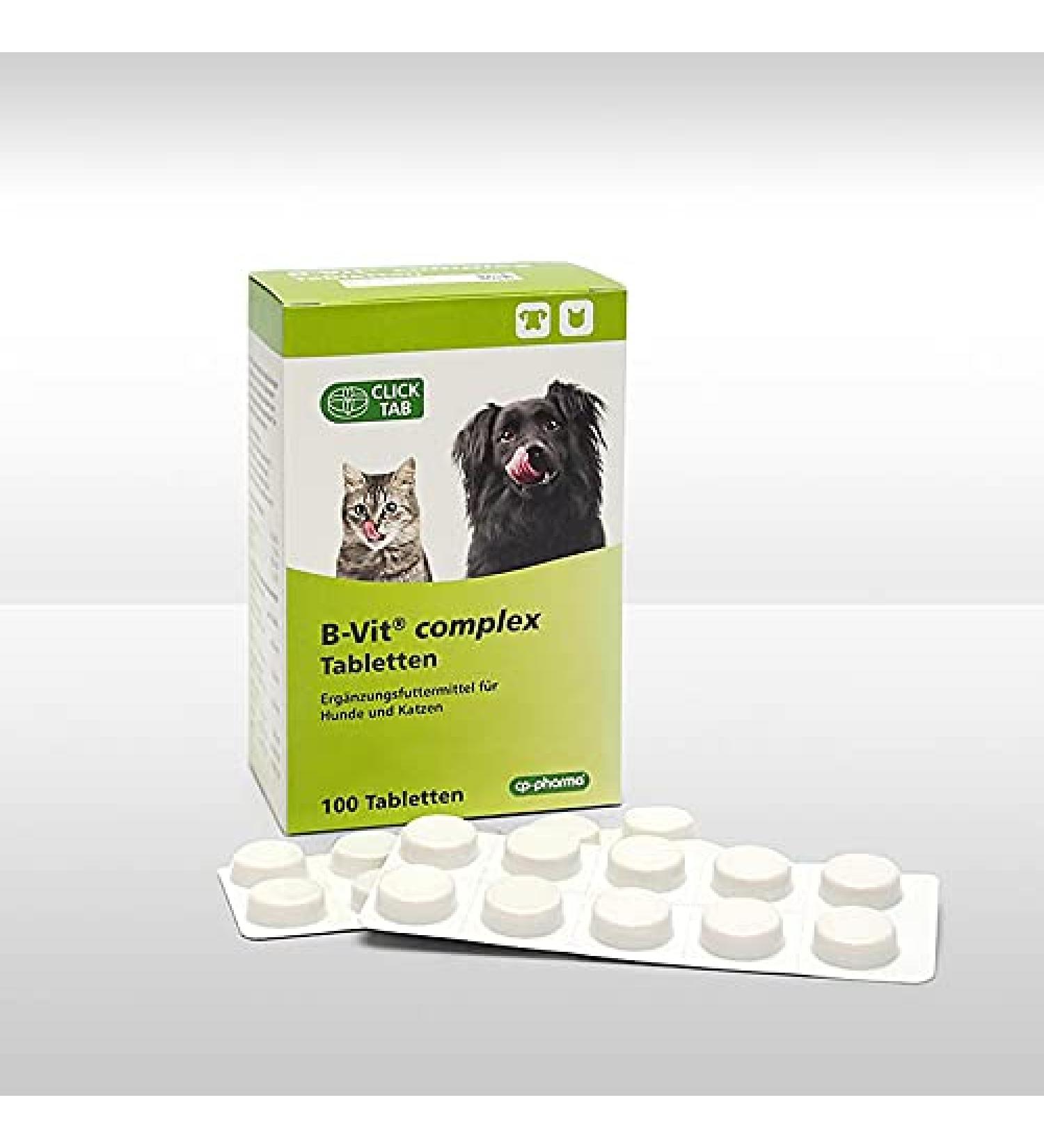 CP-Pharma B-Vit Complex Tablets for Dogs & Cats | 100 Tabs | Essential B Vitamin Supplement | Supports Health & Wellness - Buy Online on GoSupps.com