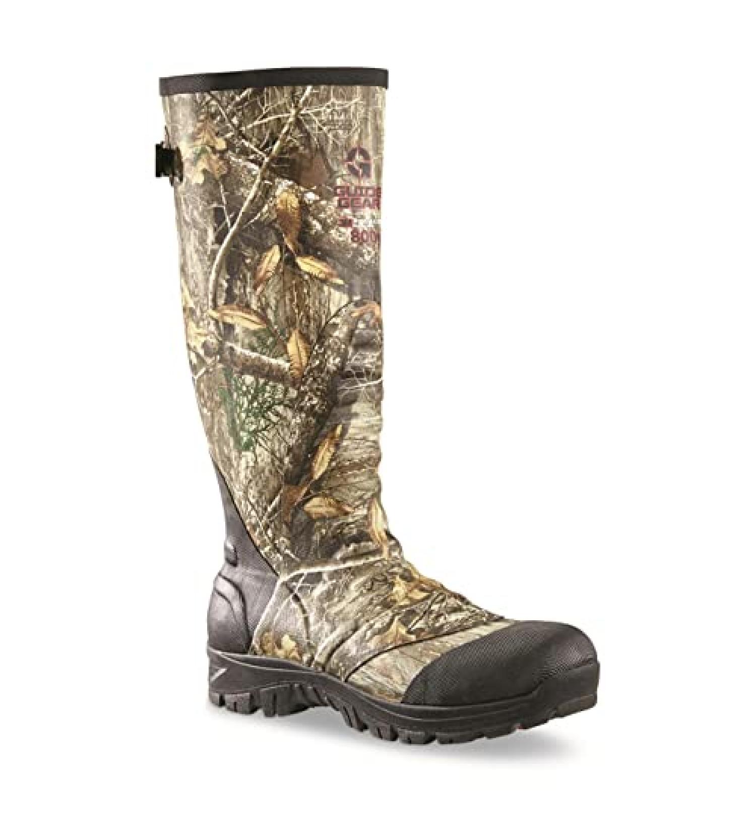 Guide Gear Men's 800g Waterproof Insulated Hunting Boots, Realtree Edge - Size 10 - Buy Online on GoSupps.com