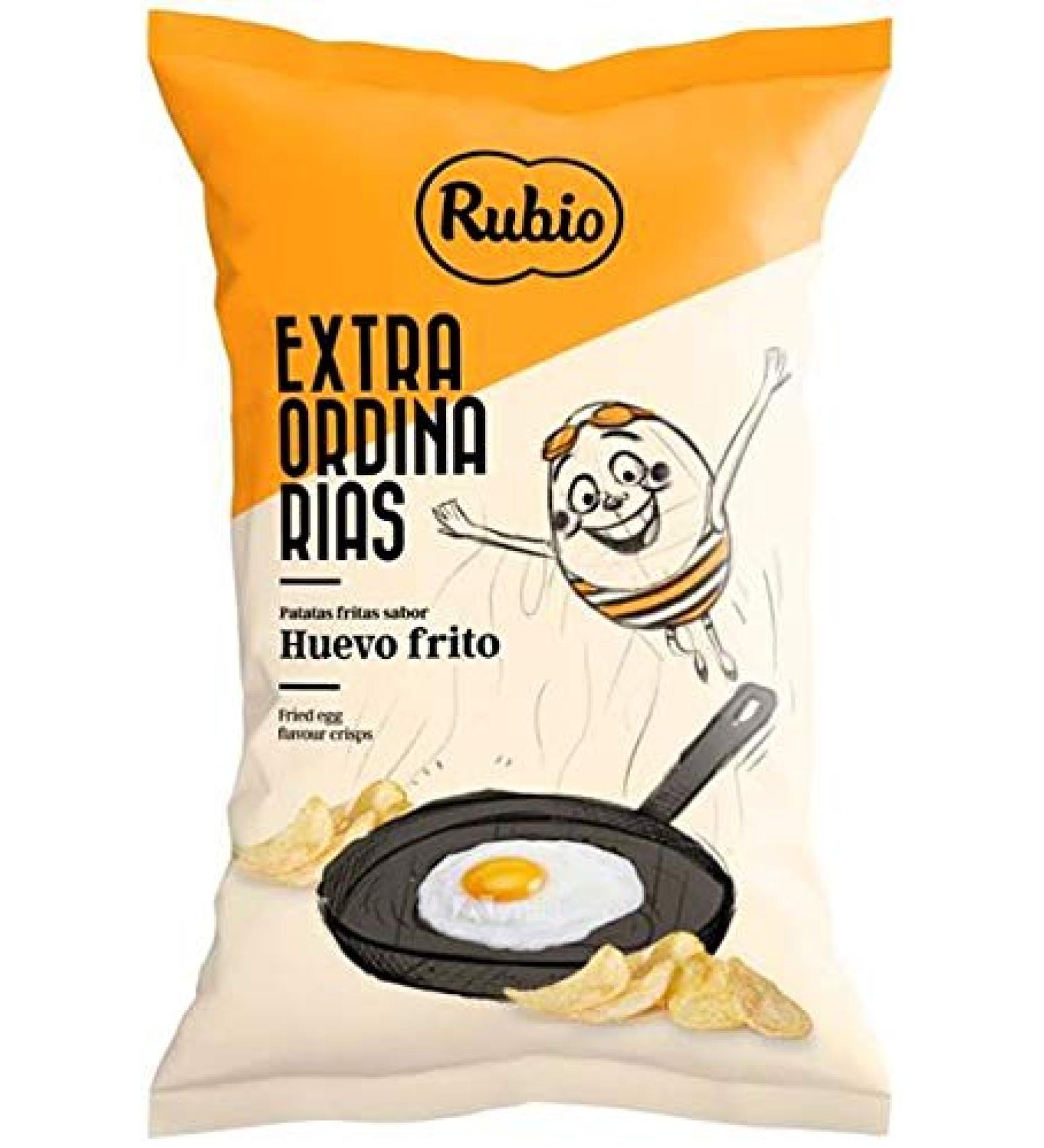 Rubio Chips - Gluten Free Fried Egg Potato Chips | Vegan Snack 115g (Pack of 1) | International Shipping - Buy Online on GoSupps.com